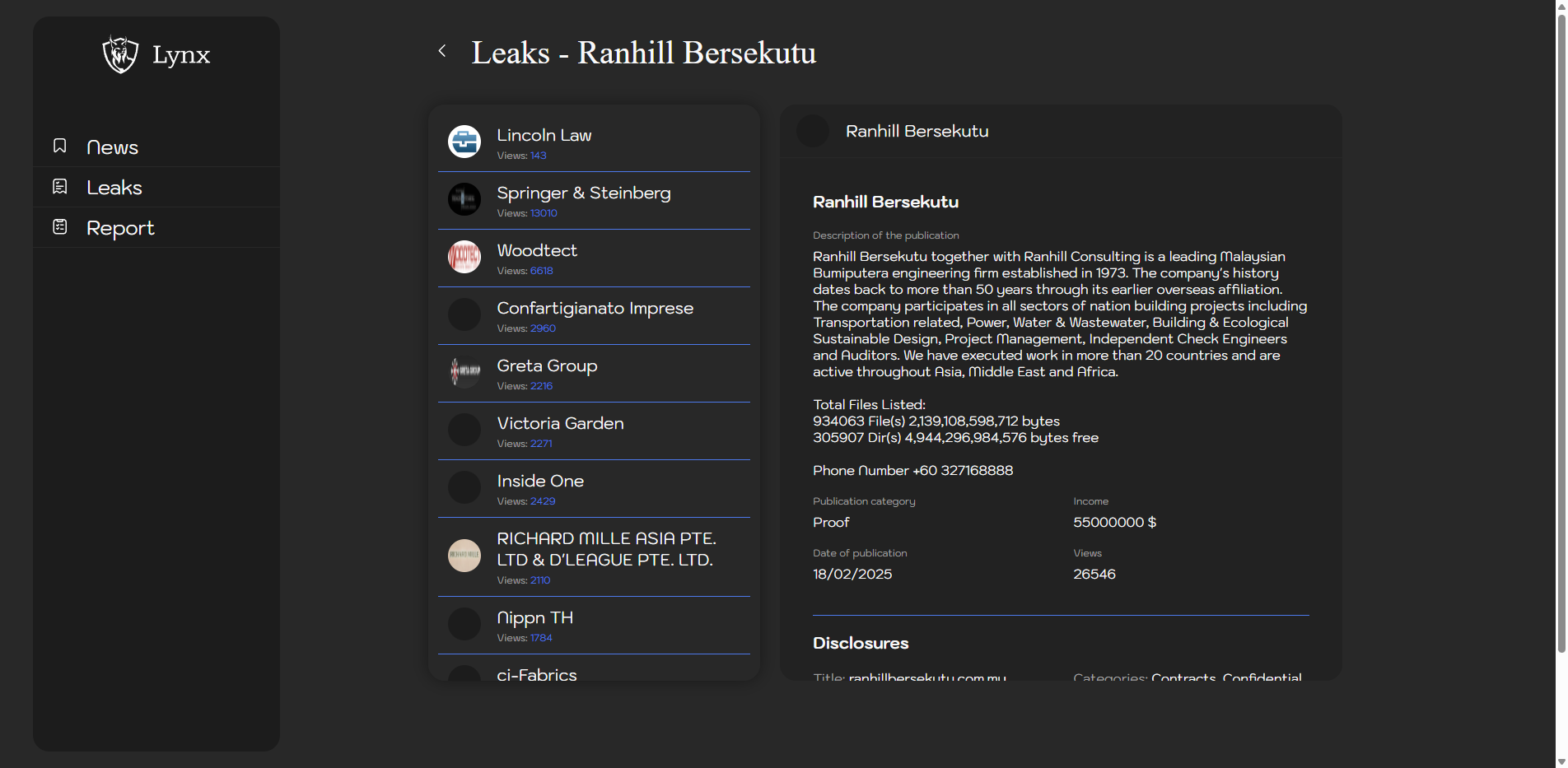 Screenshot del ataque