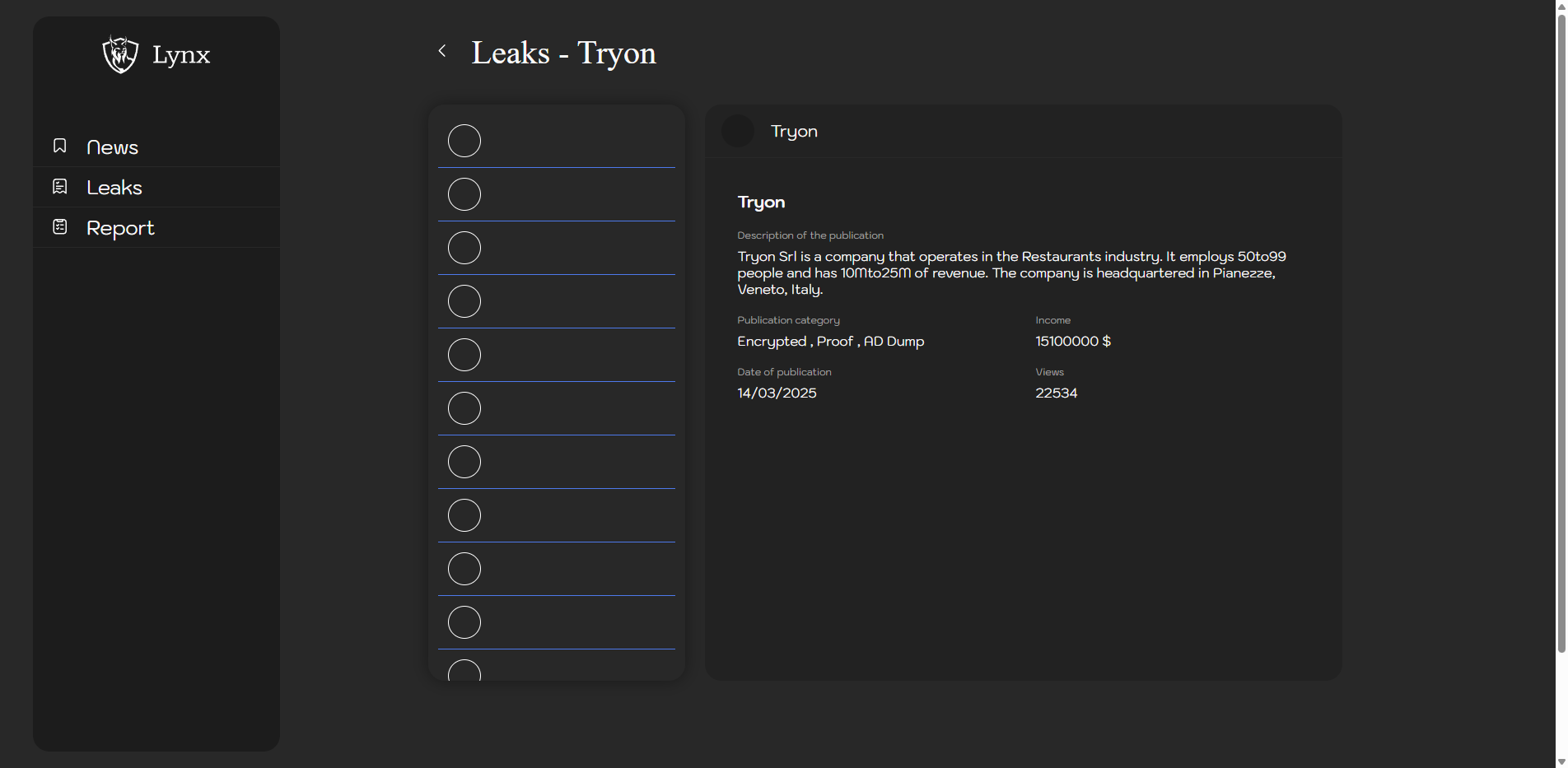 Screenshot del ataque