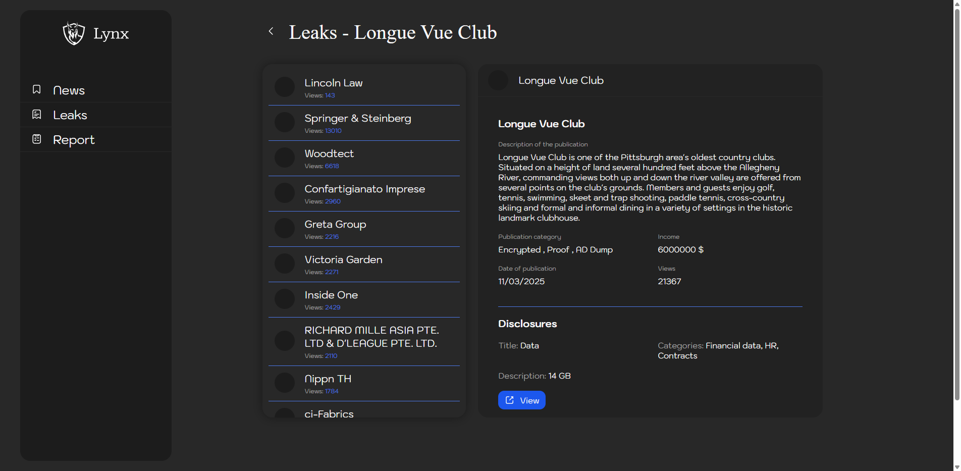 Screenshot del ataque