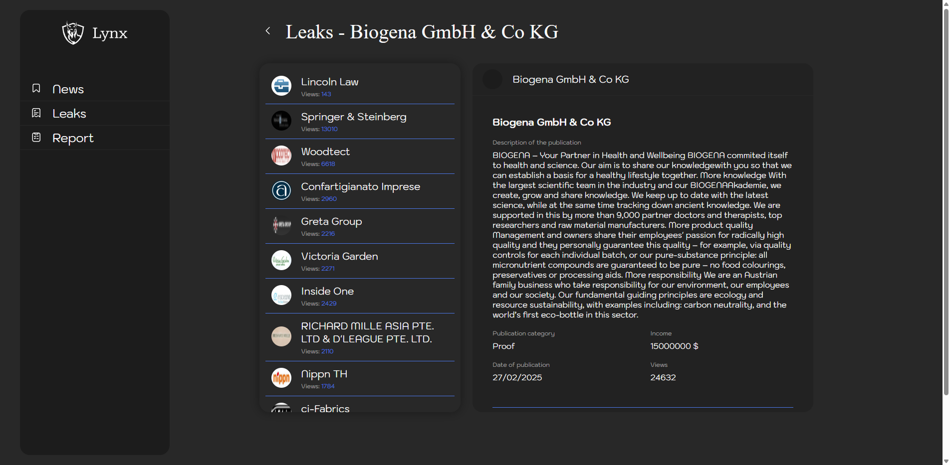 Screenshot del ataque