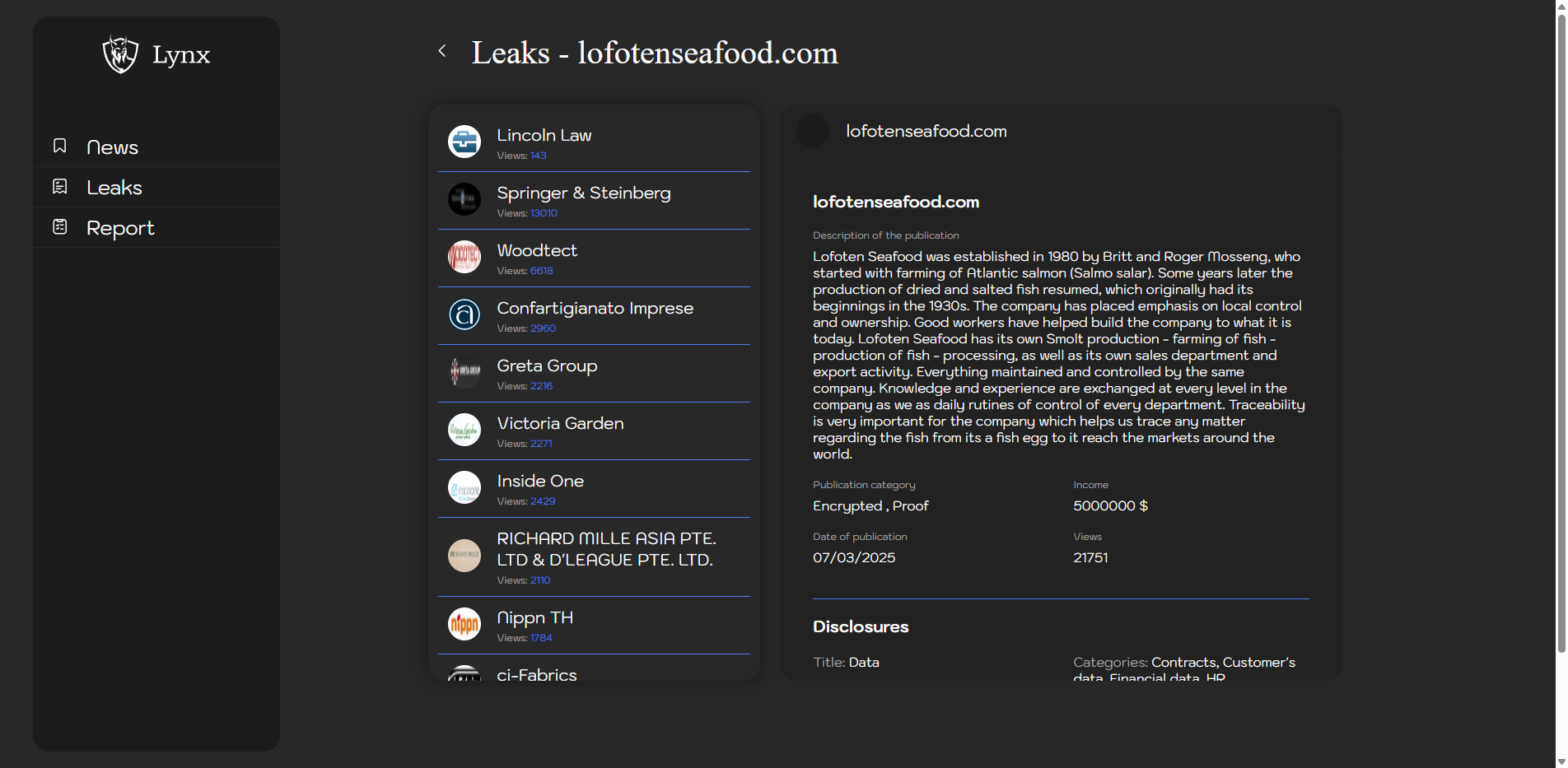 Screenshot del ataque