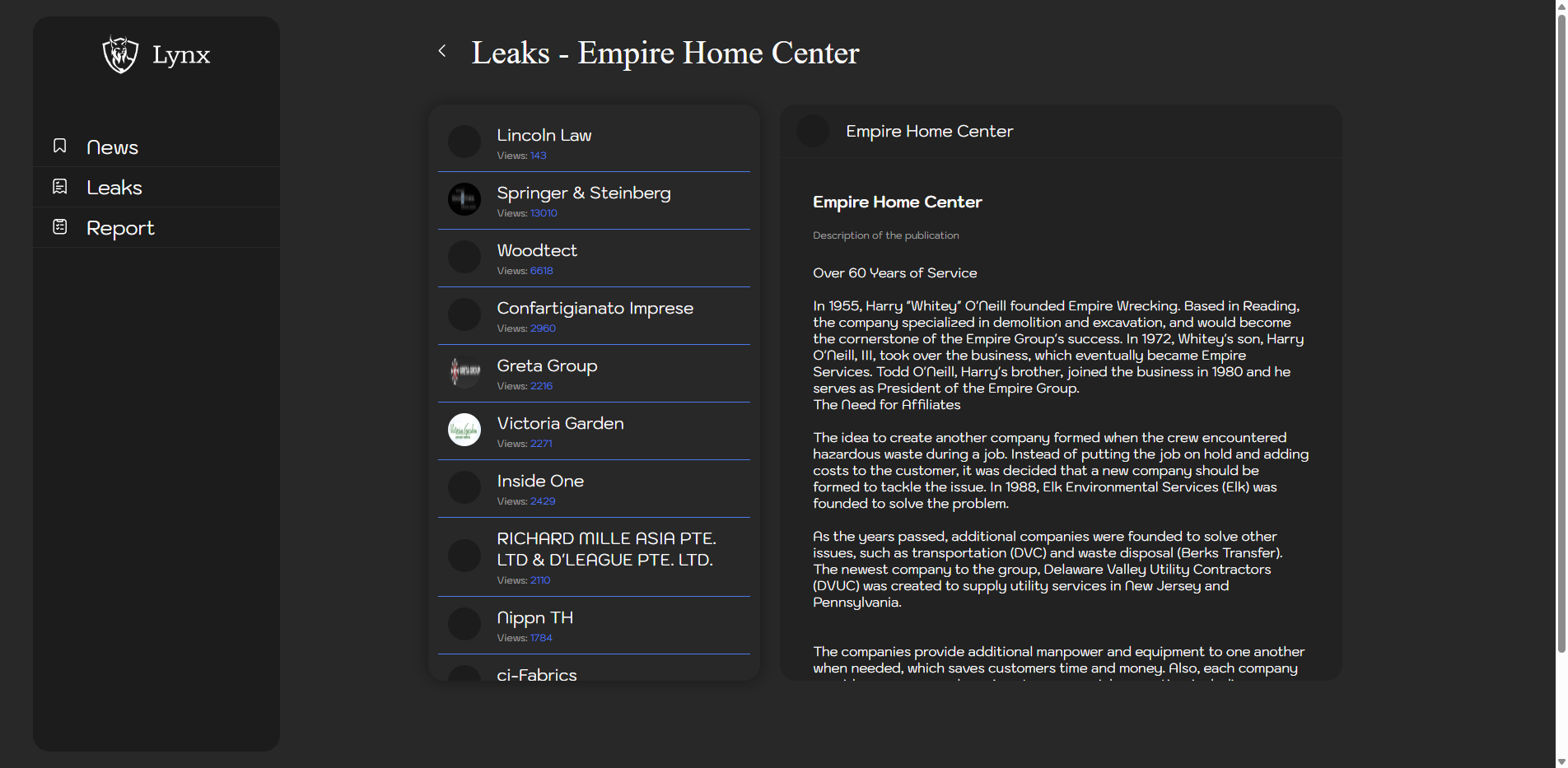 Screenshot del ataque