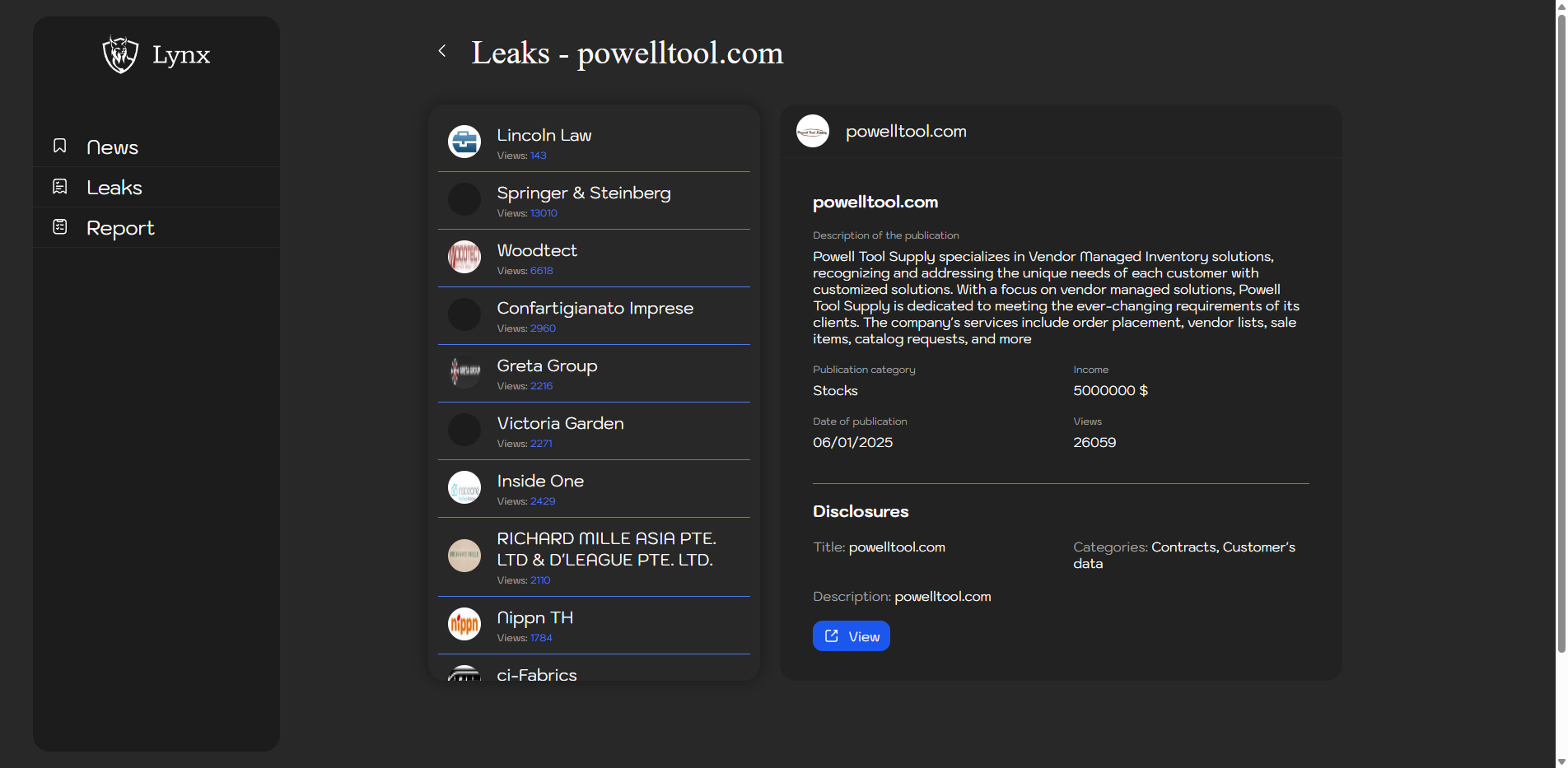 Screenshot del ataque