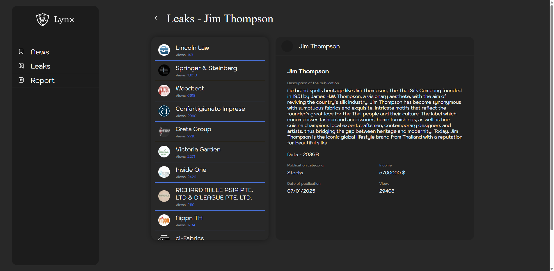 Screenshot del ataque