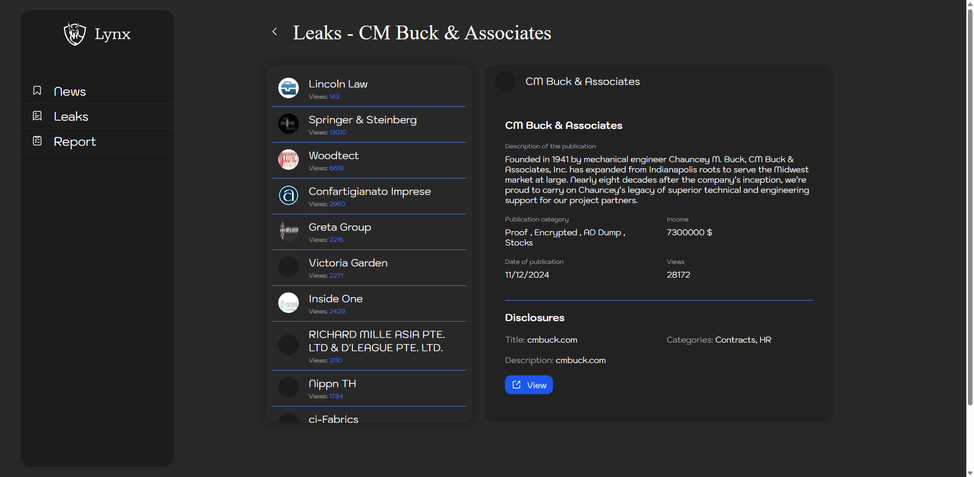 Screenshot del ataque