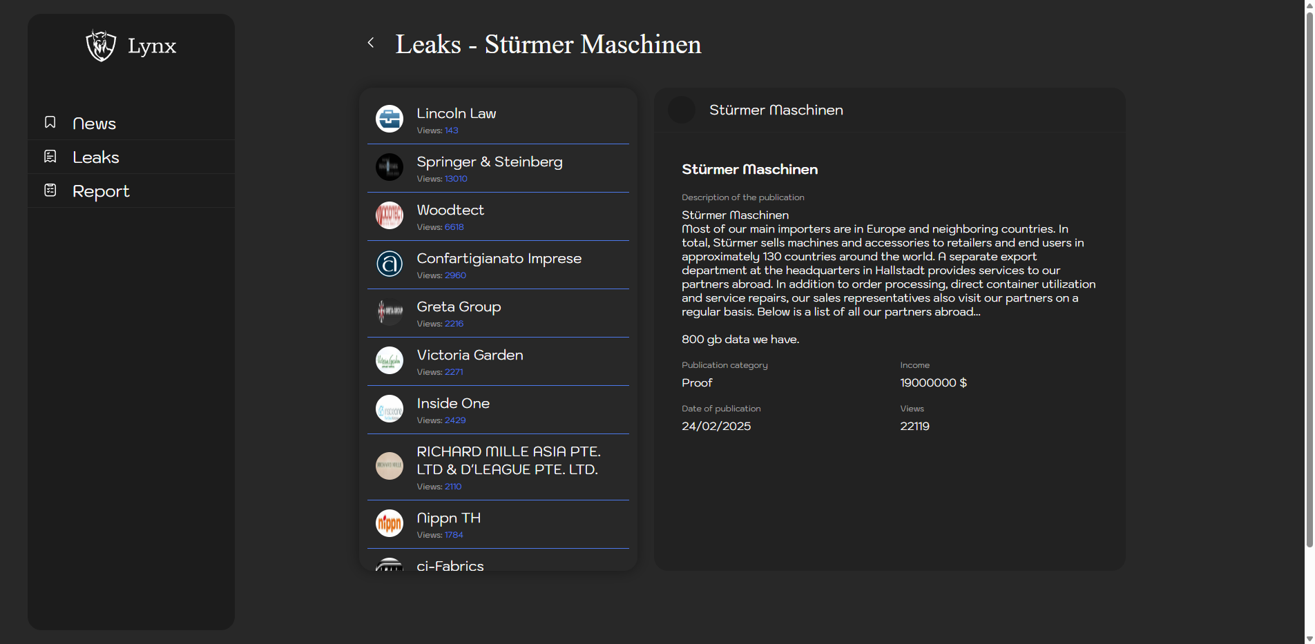 Screenshot del ataque