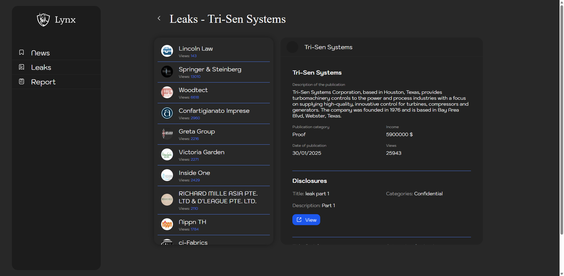 Screenshot del ataque