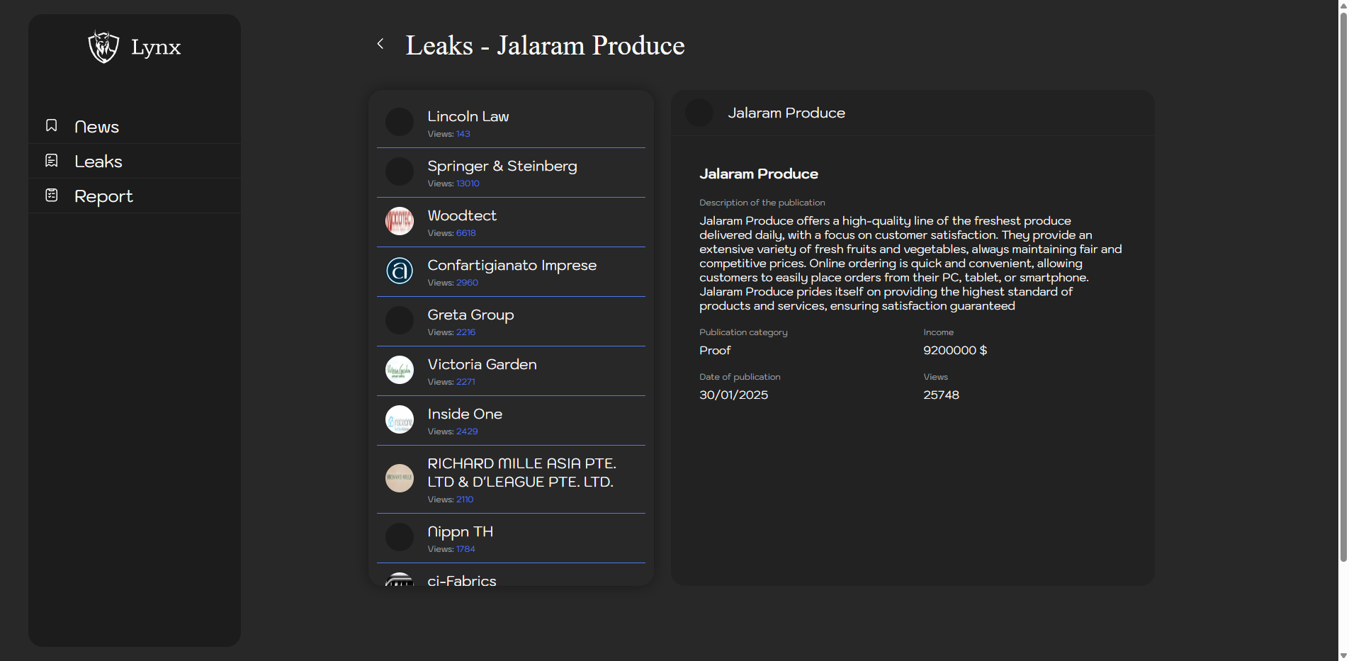 Screenshot del ataque