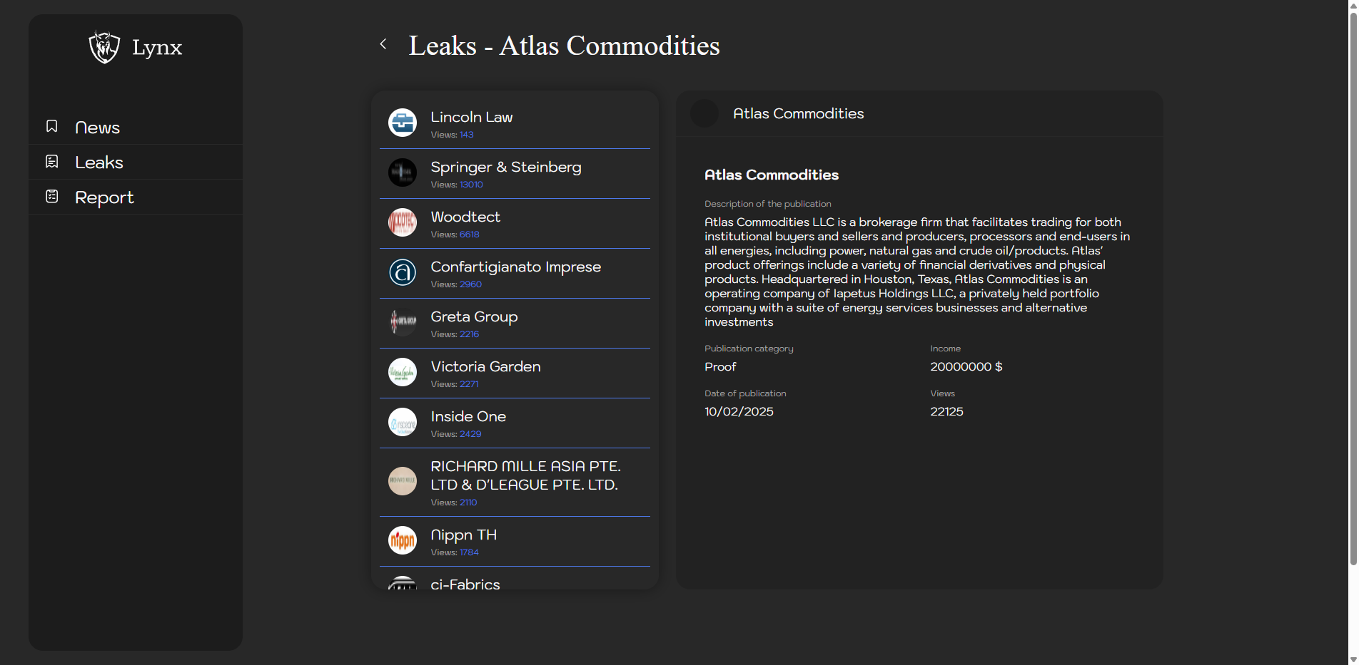 Screenshot del ataque