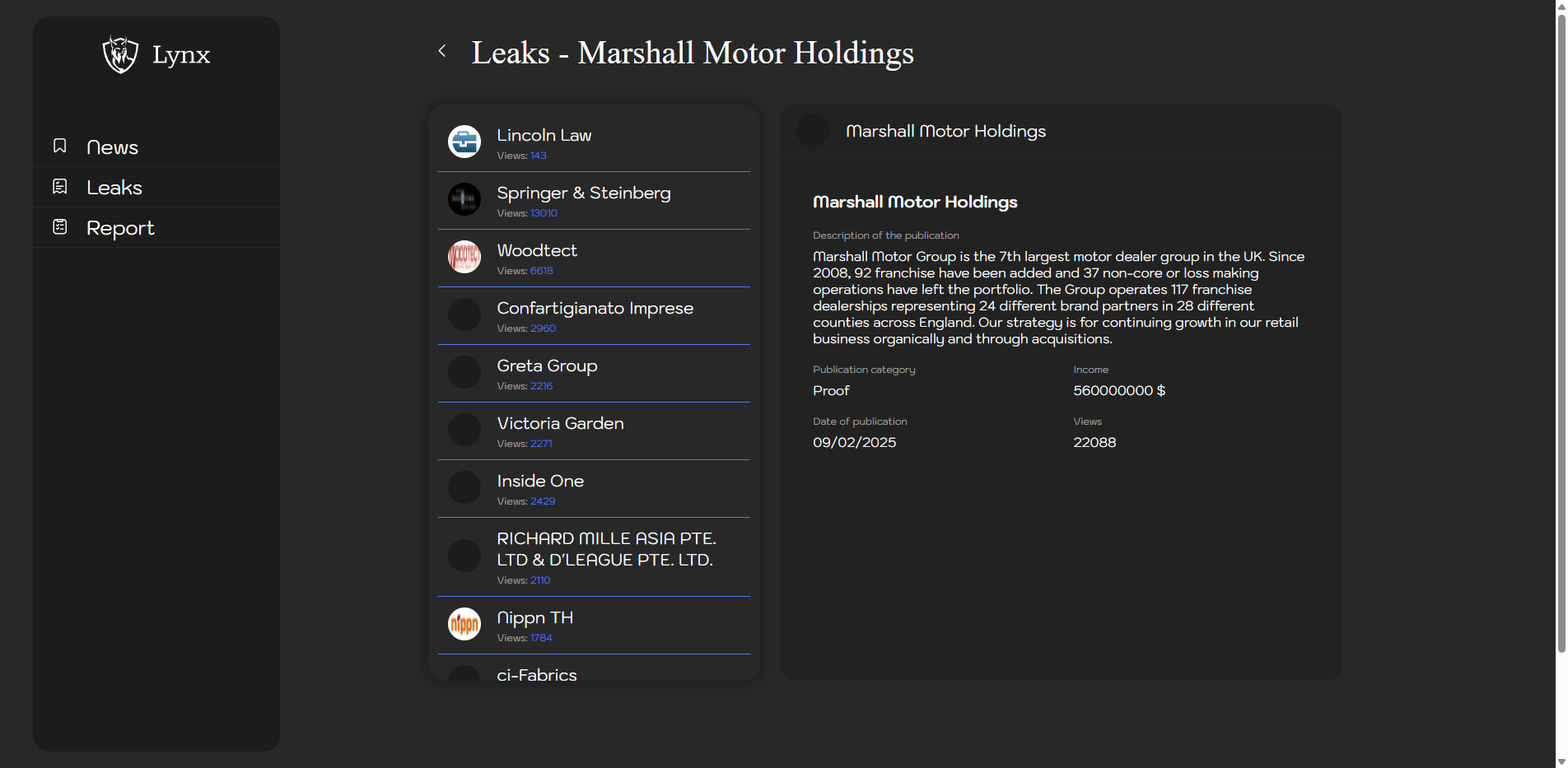 Screenshot del ataque