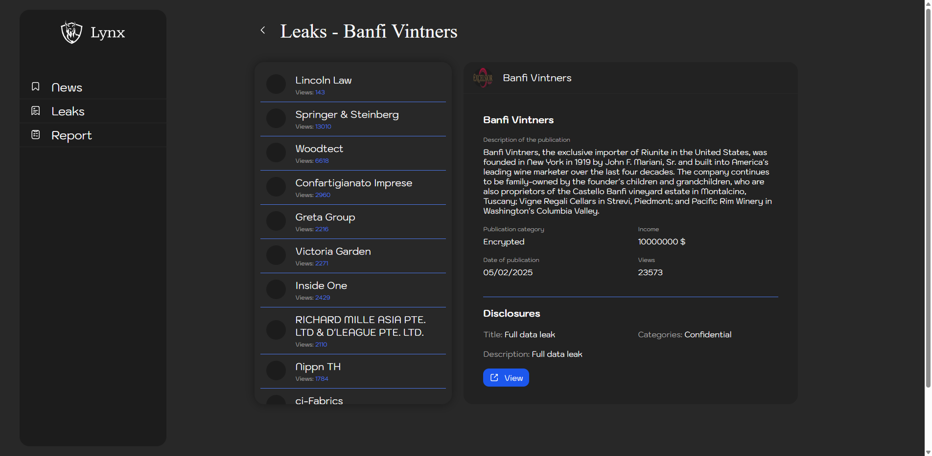 Screenshot del ataque