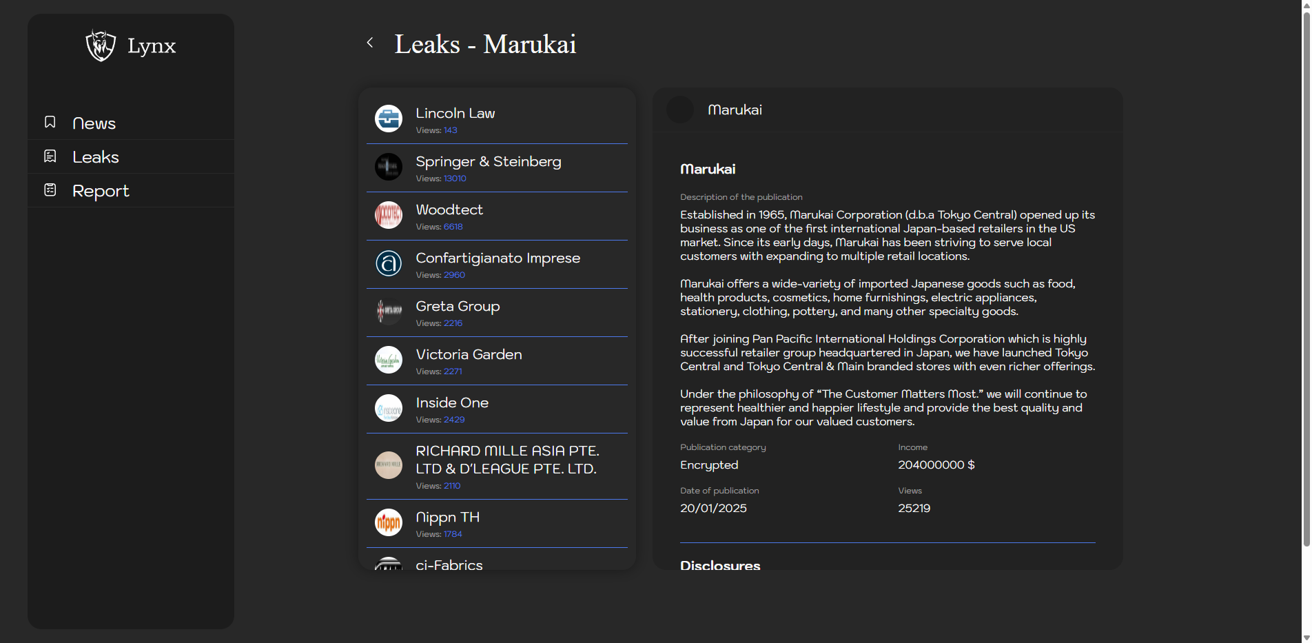 Screenshot del ataque