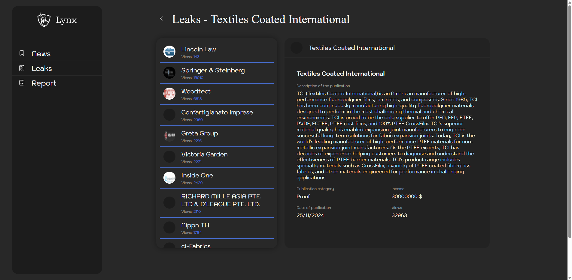 Screenshot del ataque