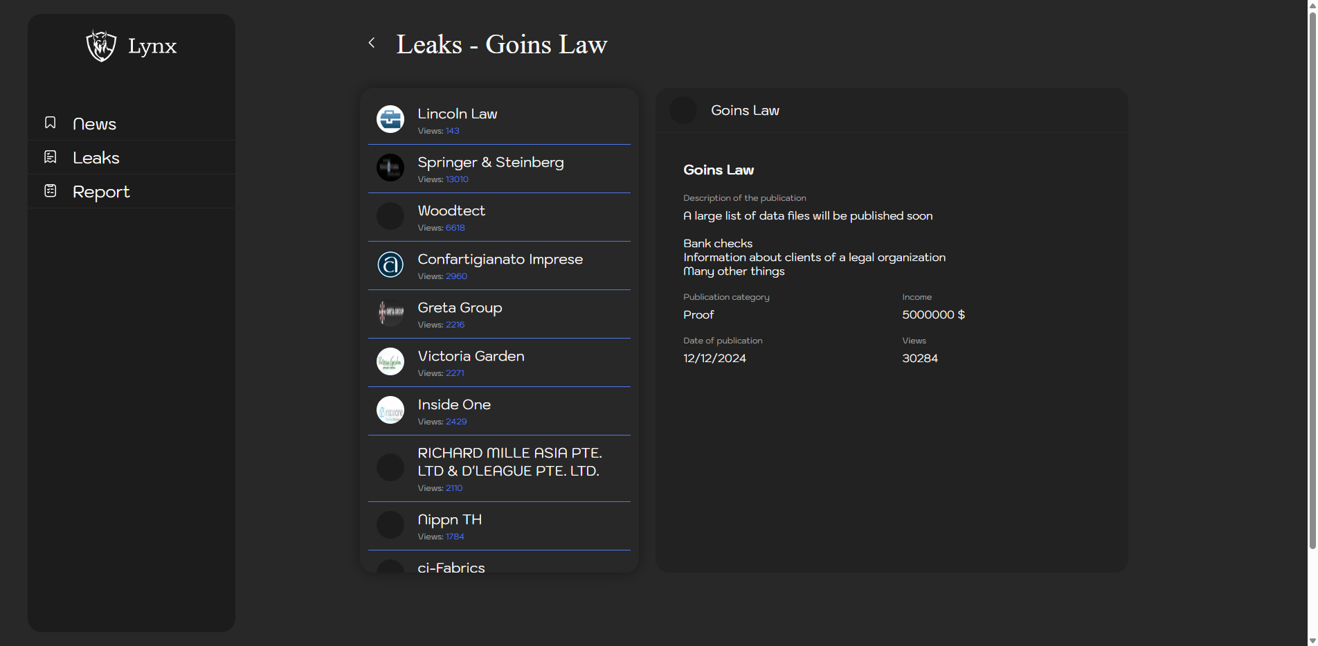 Screenshot del ataque