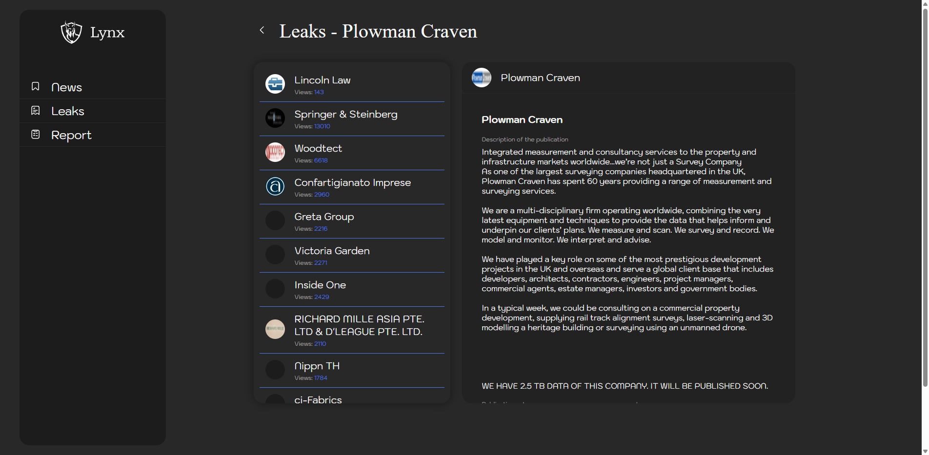 Screenshot del ataque