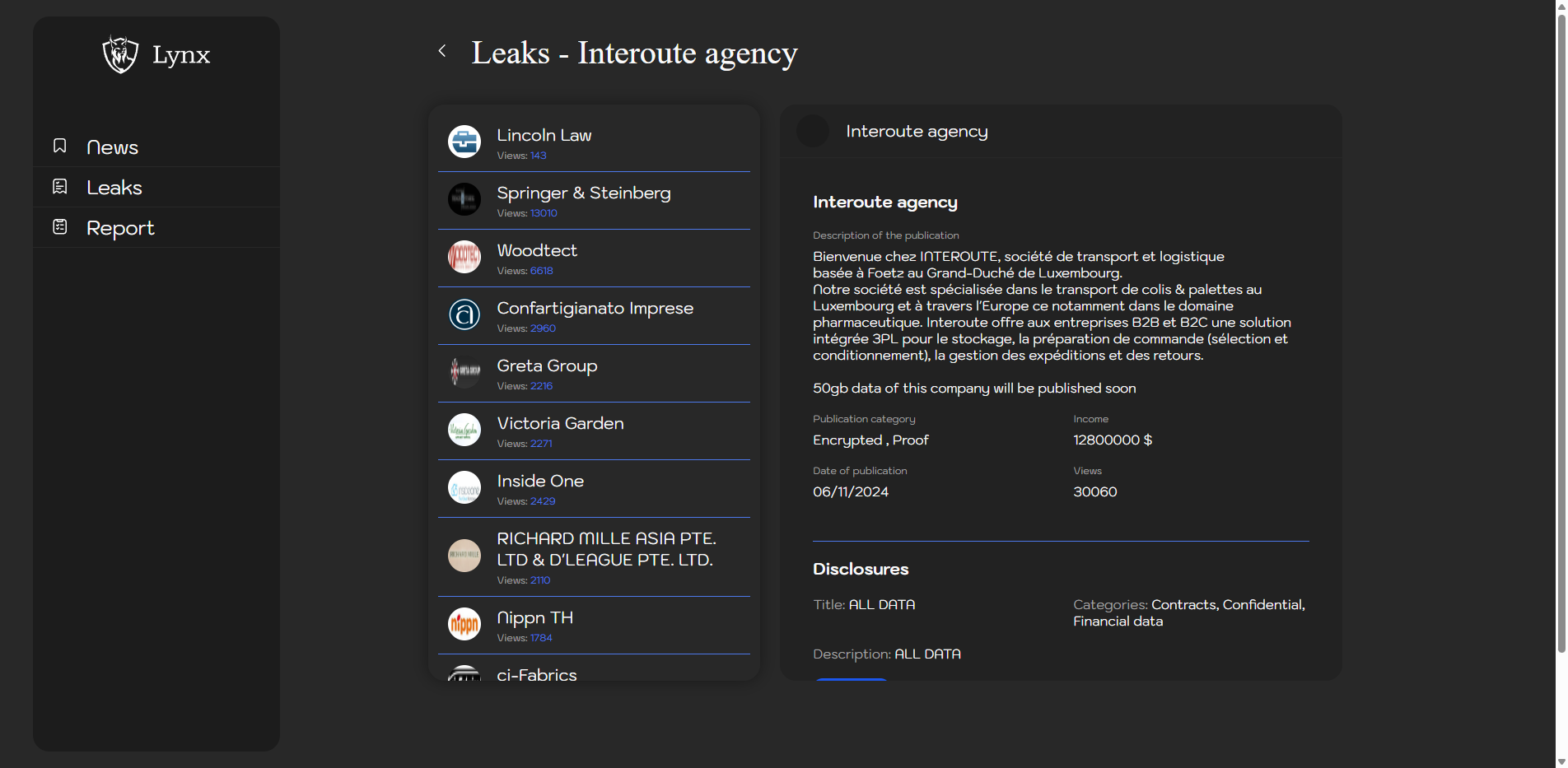 Screenshot del ataque