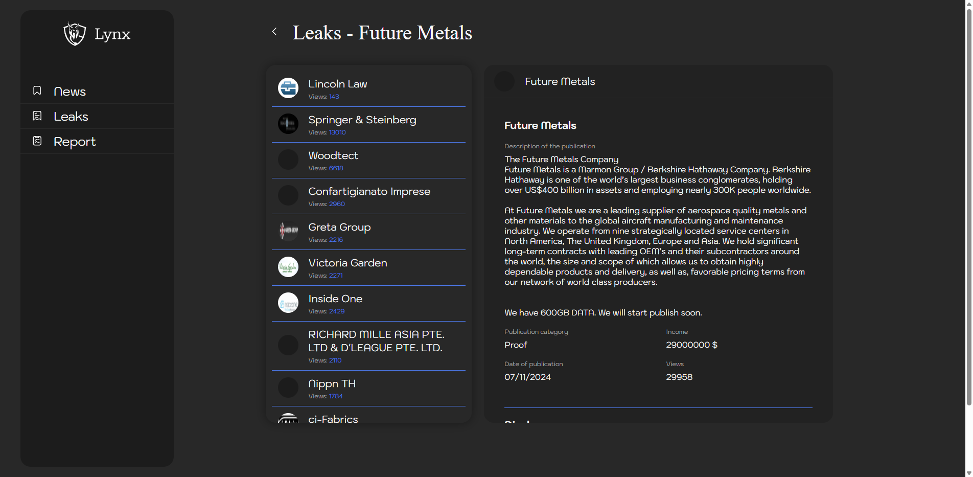 Screenshot del ataque