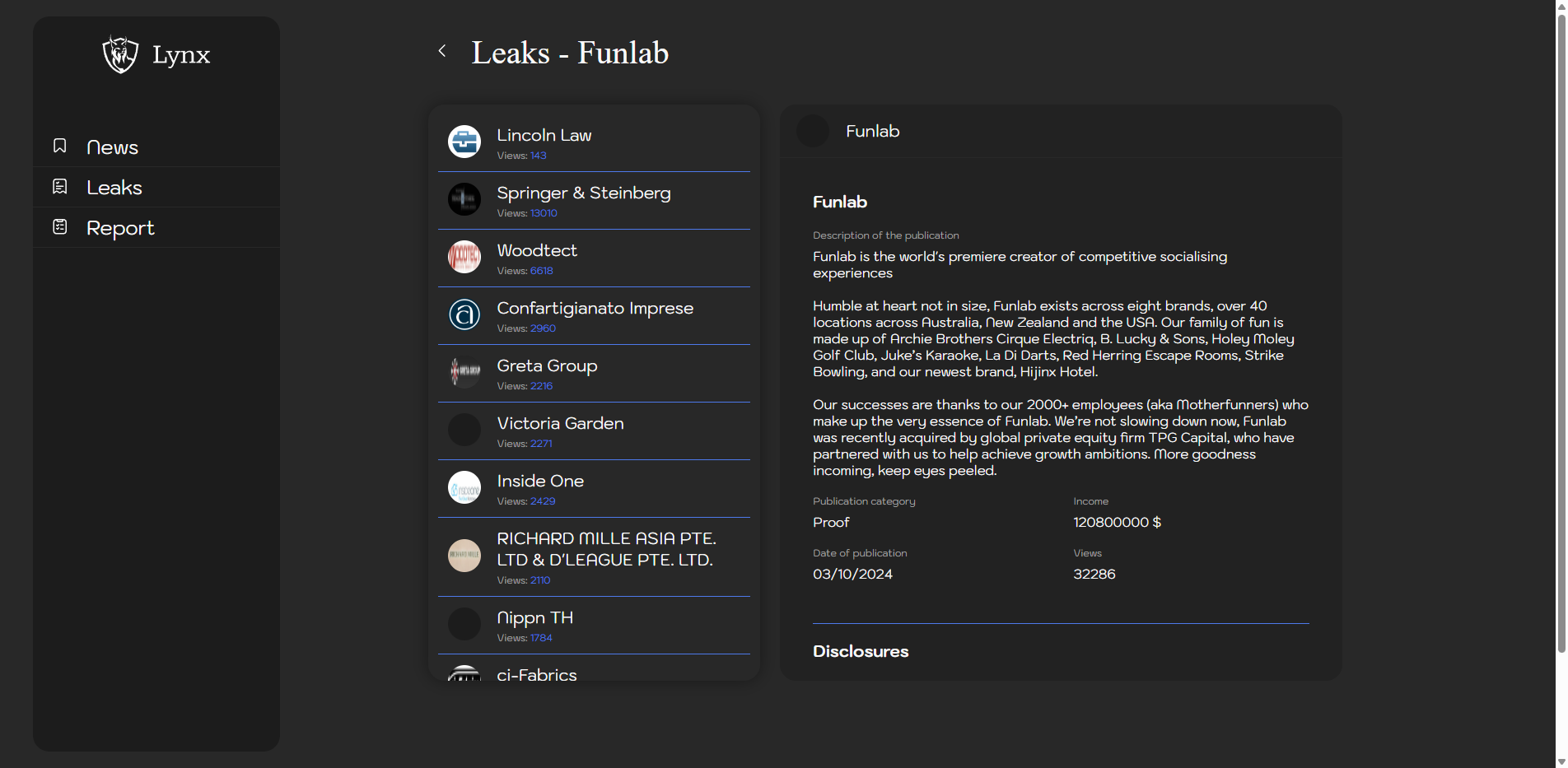 Screenshot del ataque