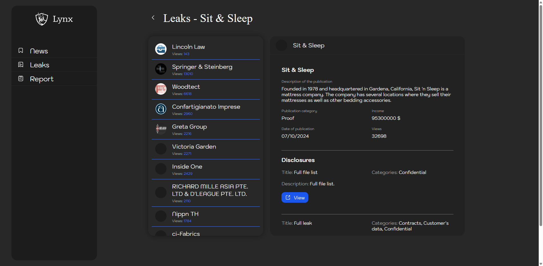 Screenshot del ataque