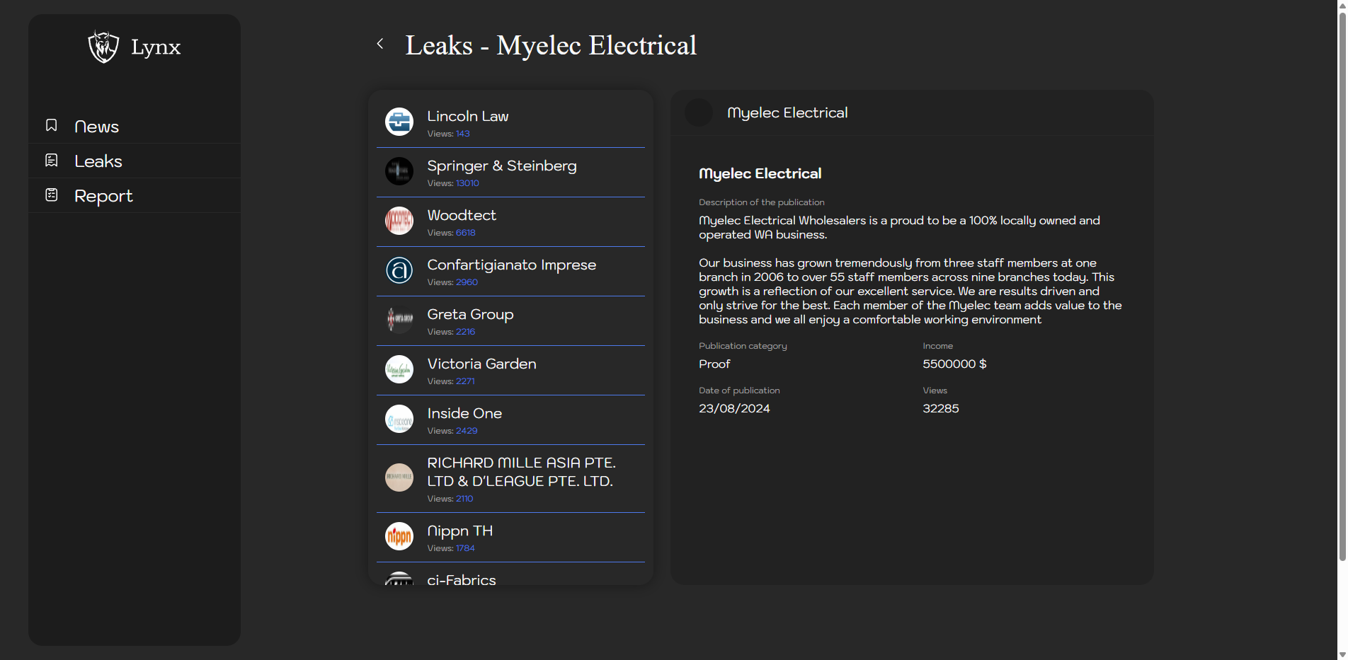 Screenshot del ataque