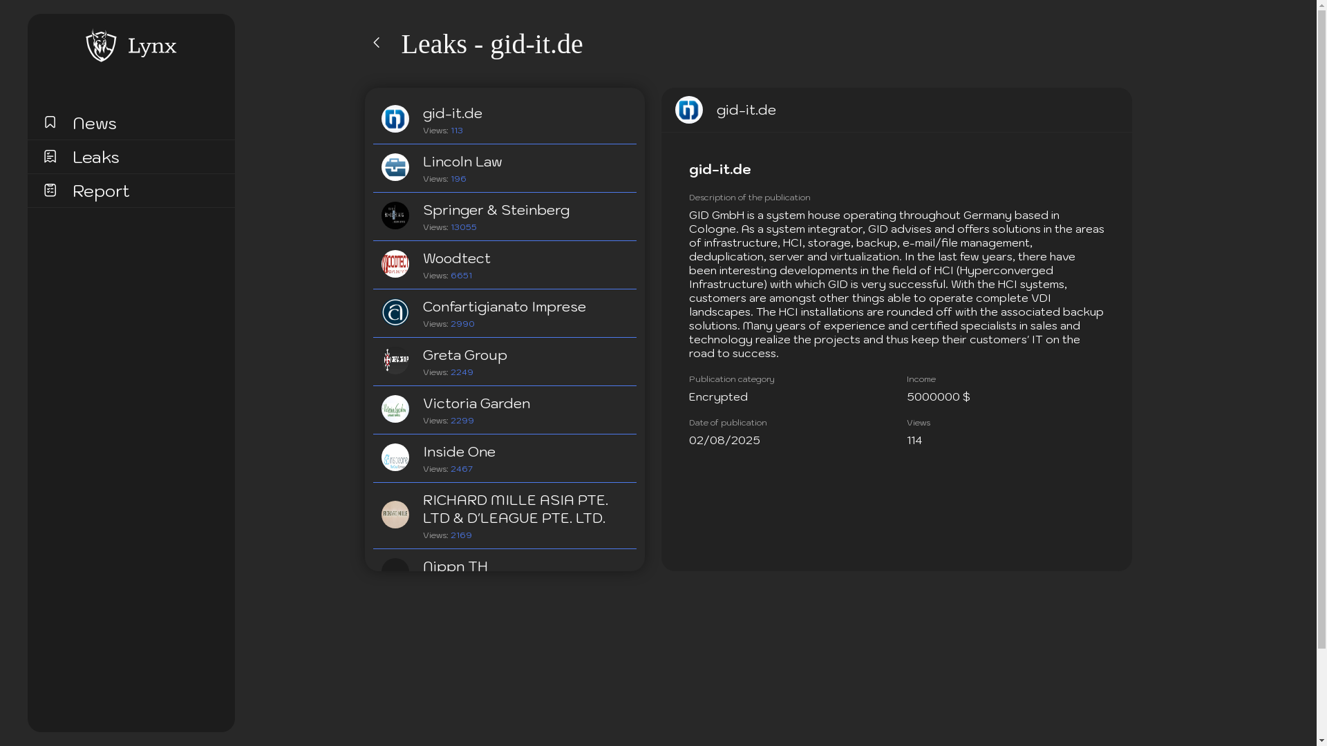 Screenshot del ataque