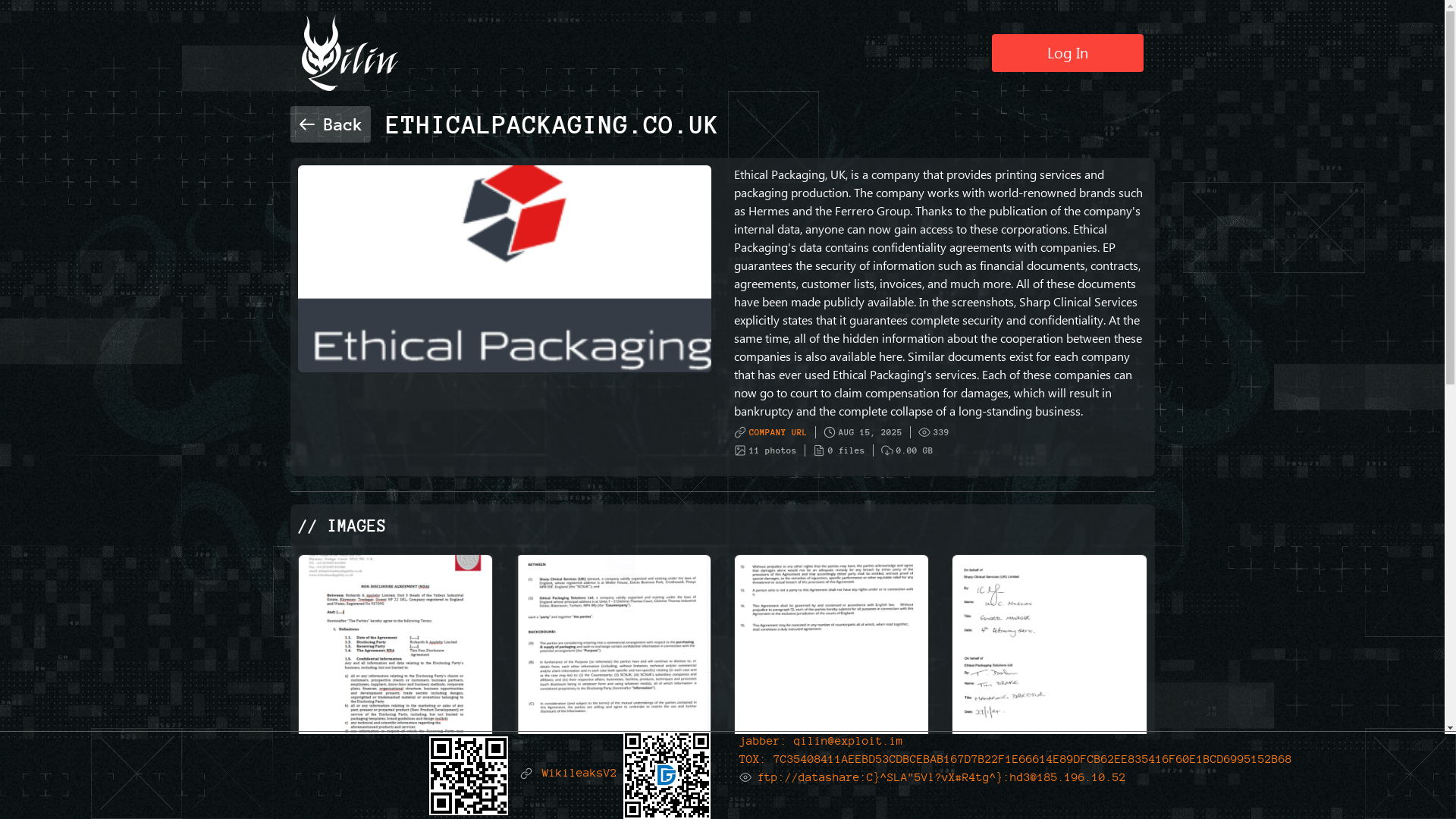 Screenshot del ataque