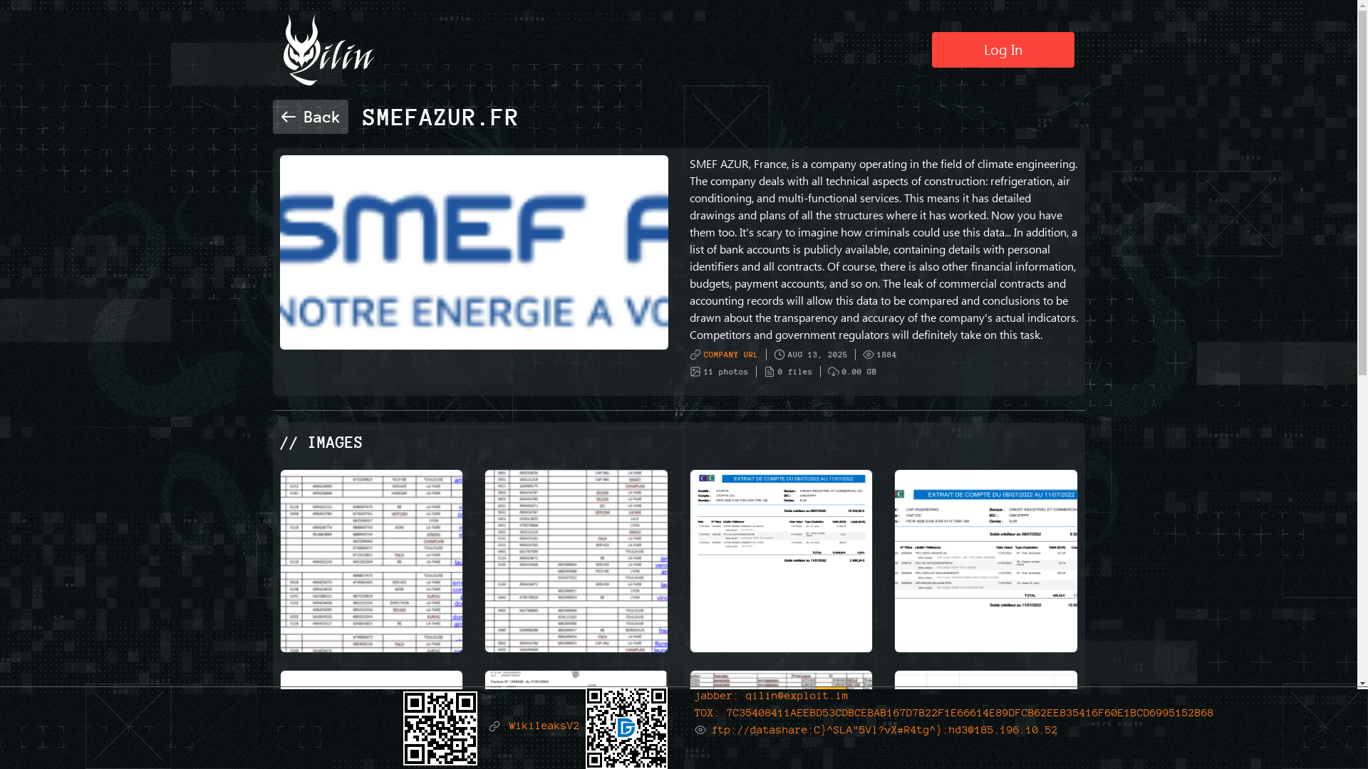 Screenshot del ataque