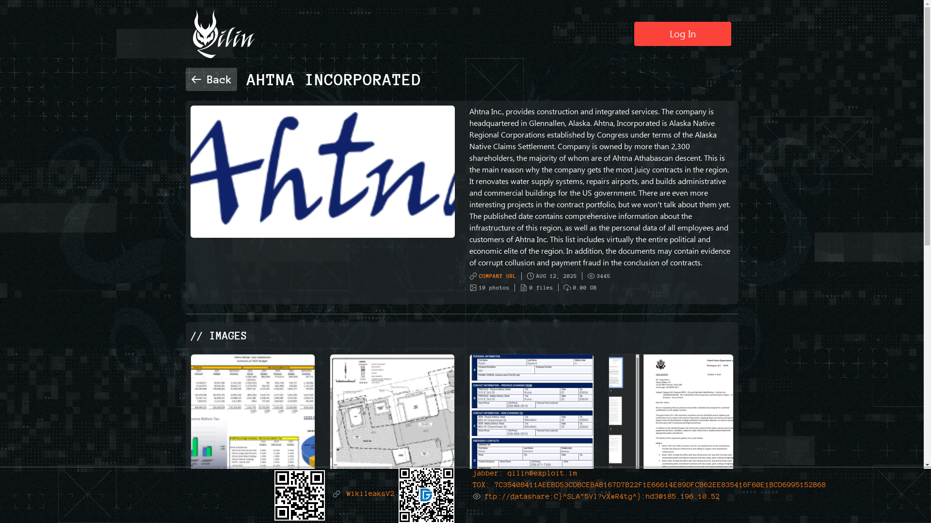 Screenshot del ataque