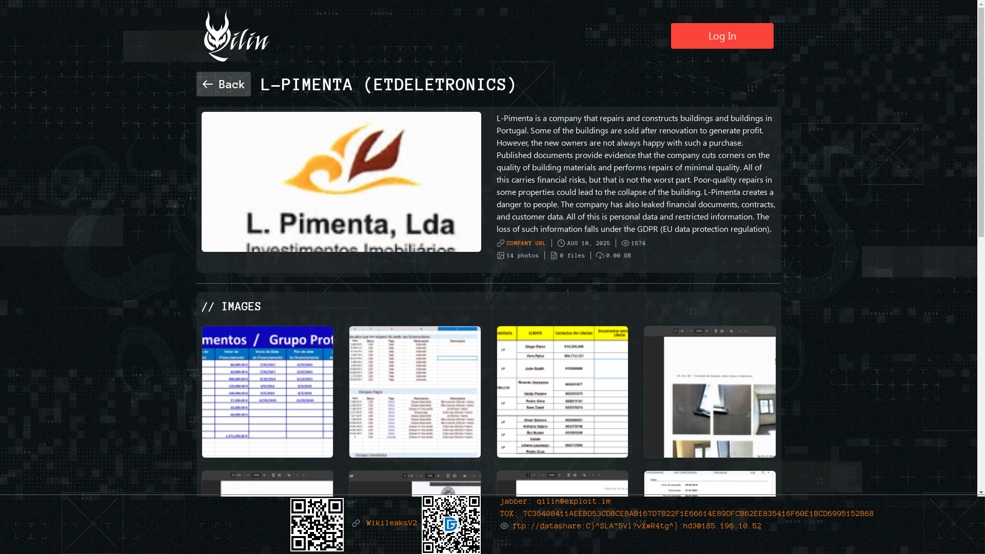 Screenshot del ataque