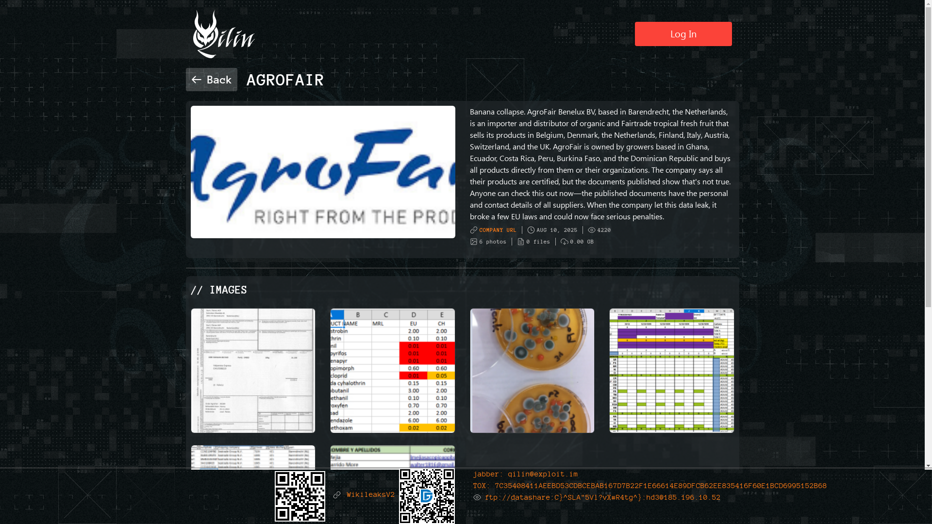 Screenshot del ataque