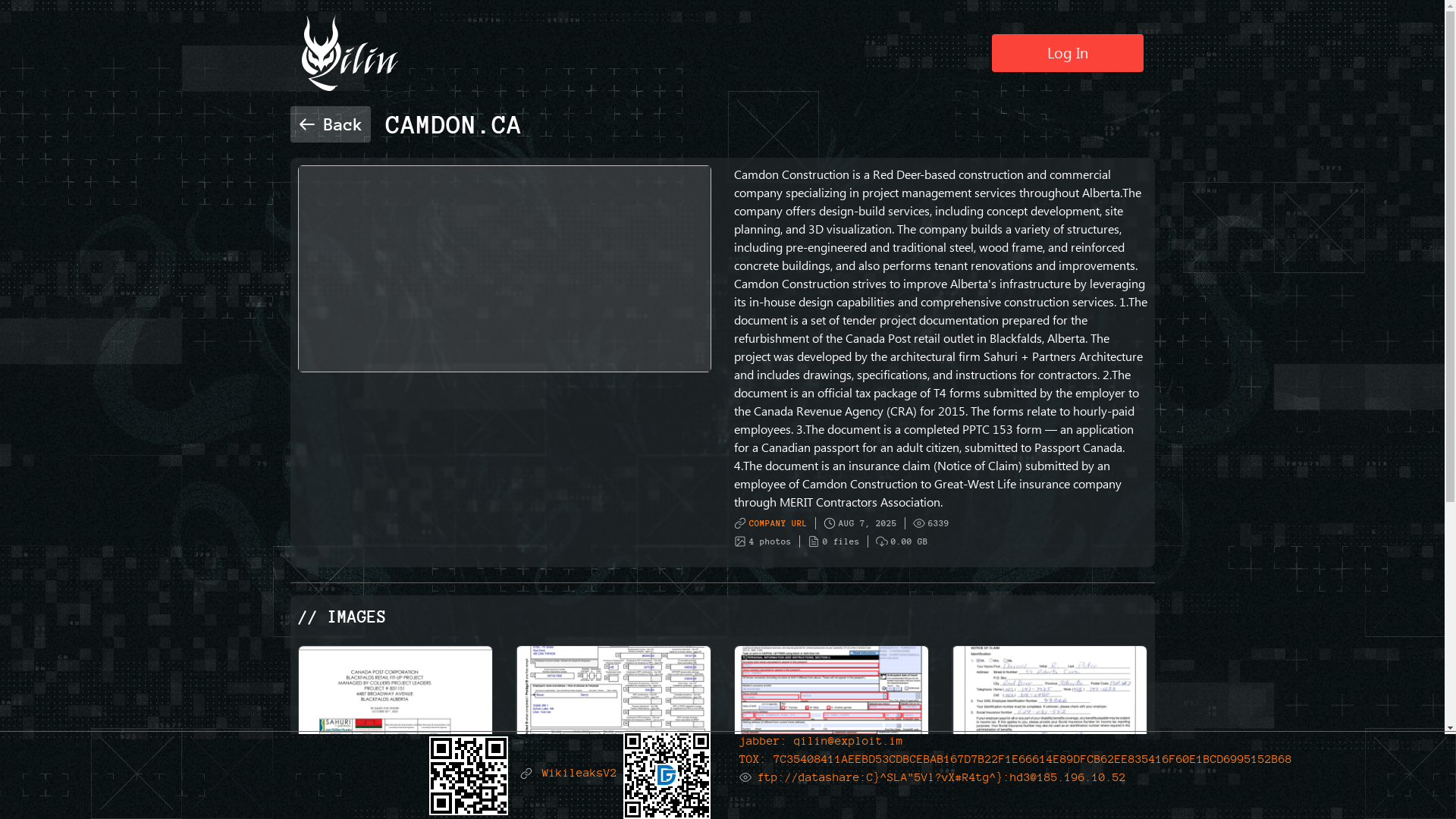 Screenshot del ataque