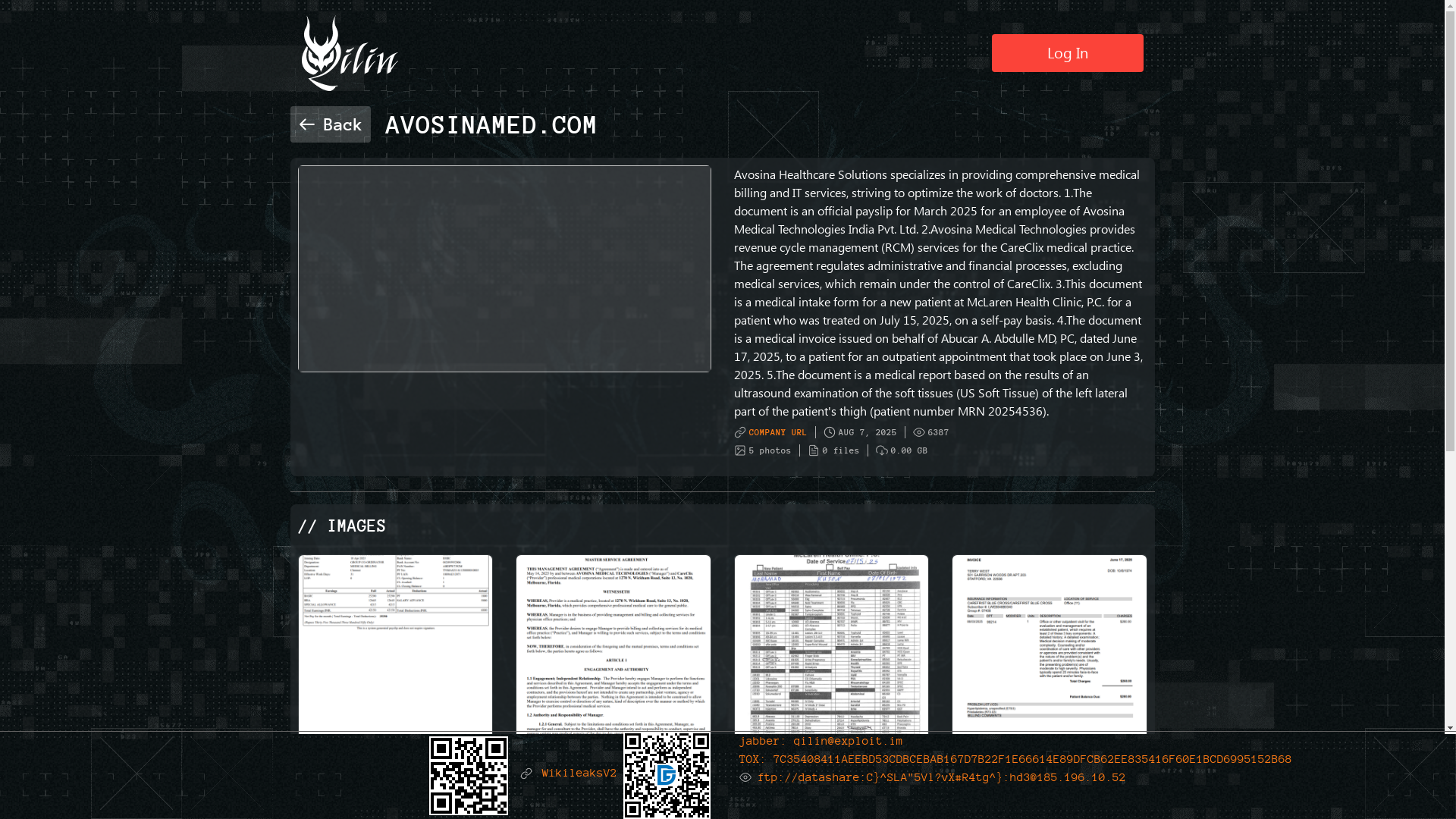 Screenshot del ataque