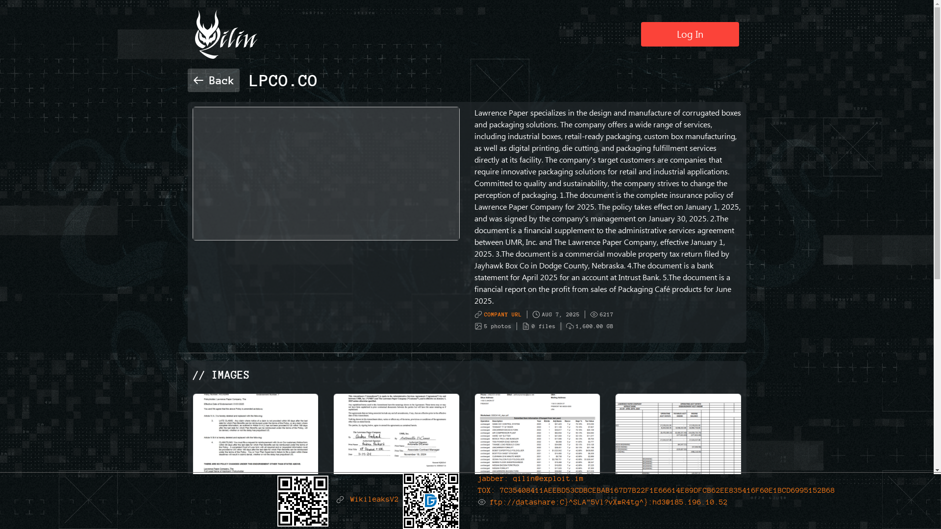 Screenshot del ataque