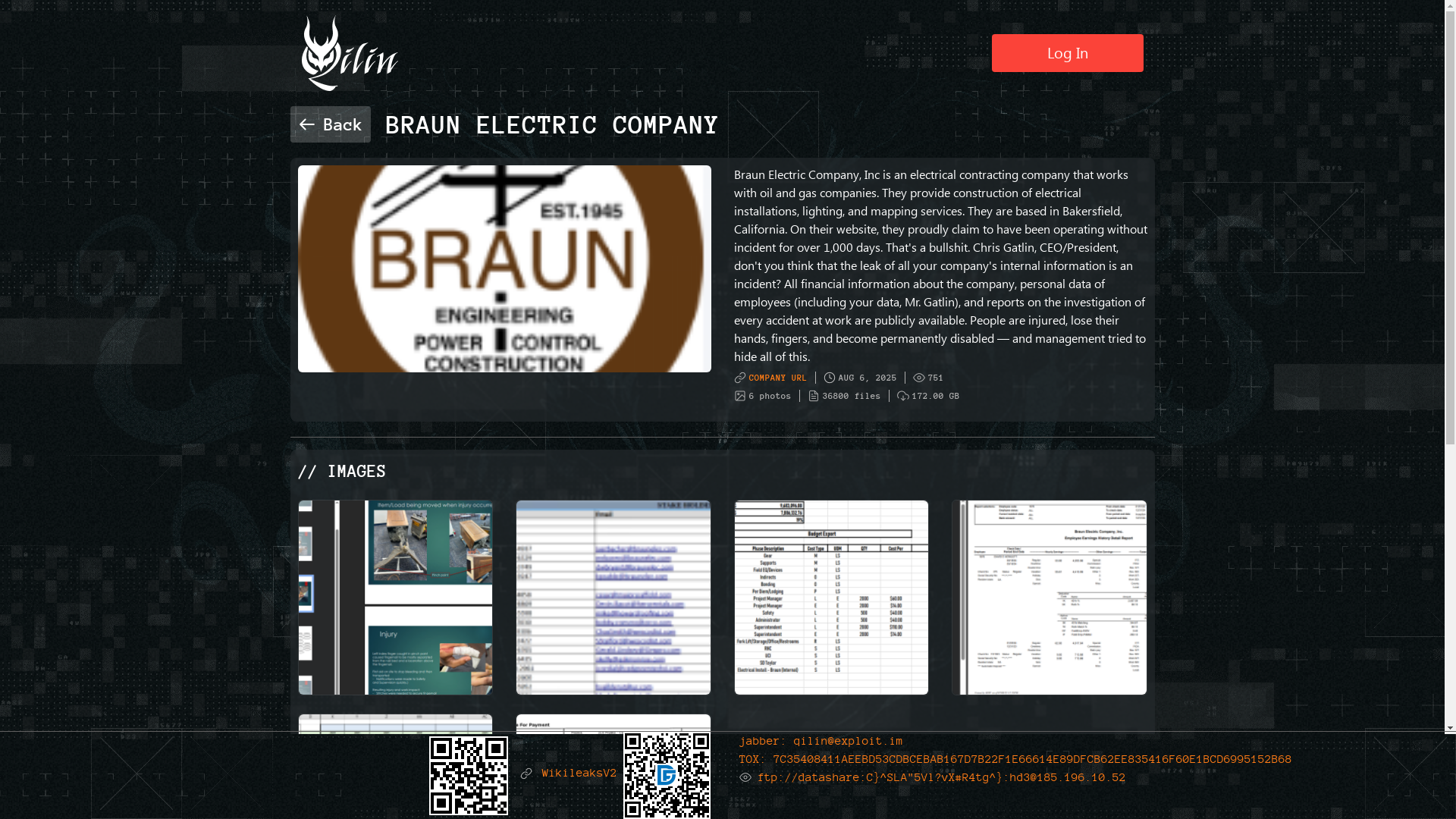 Screenshot del ataque