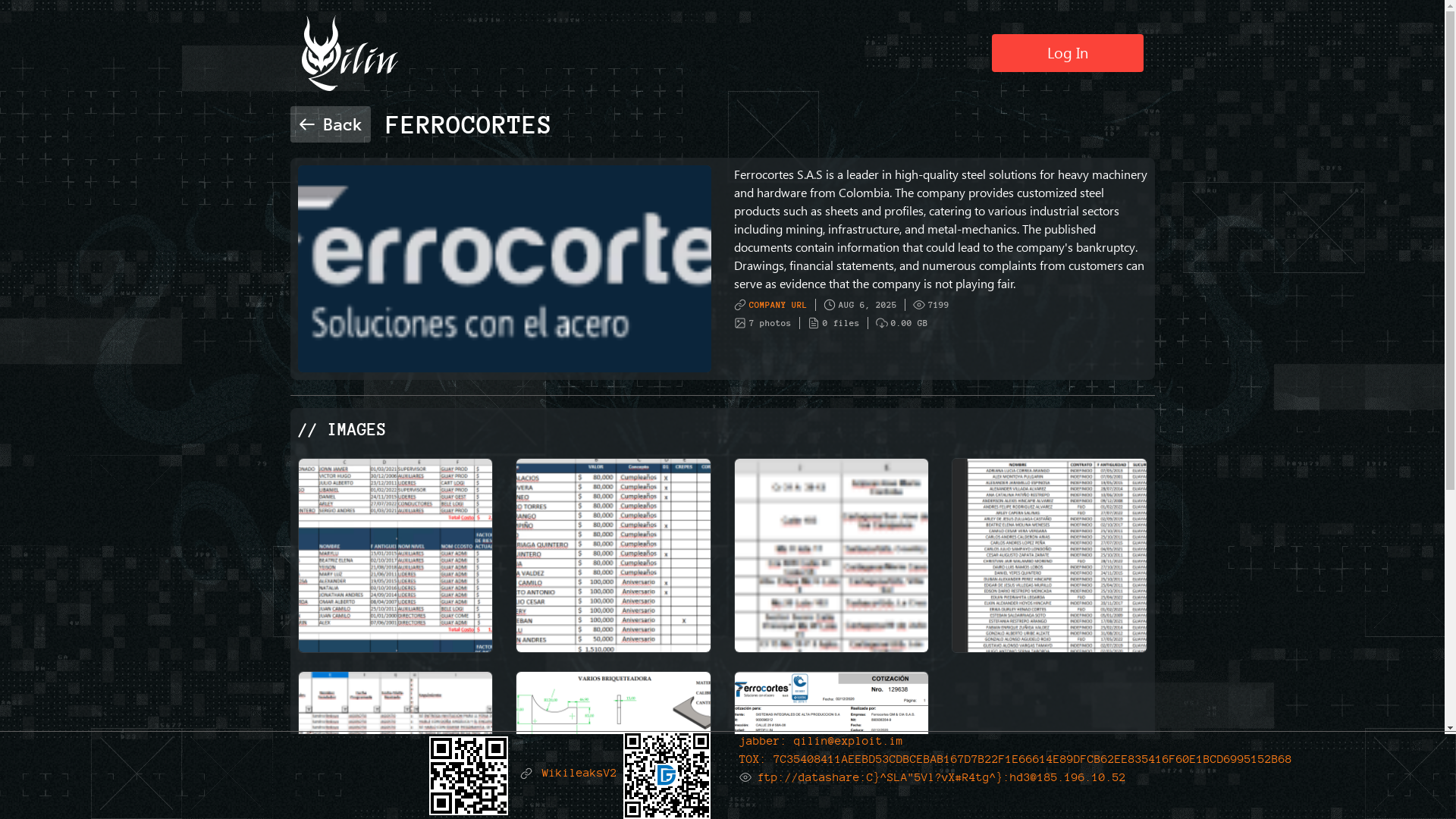 Screenshot del ataque