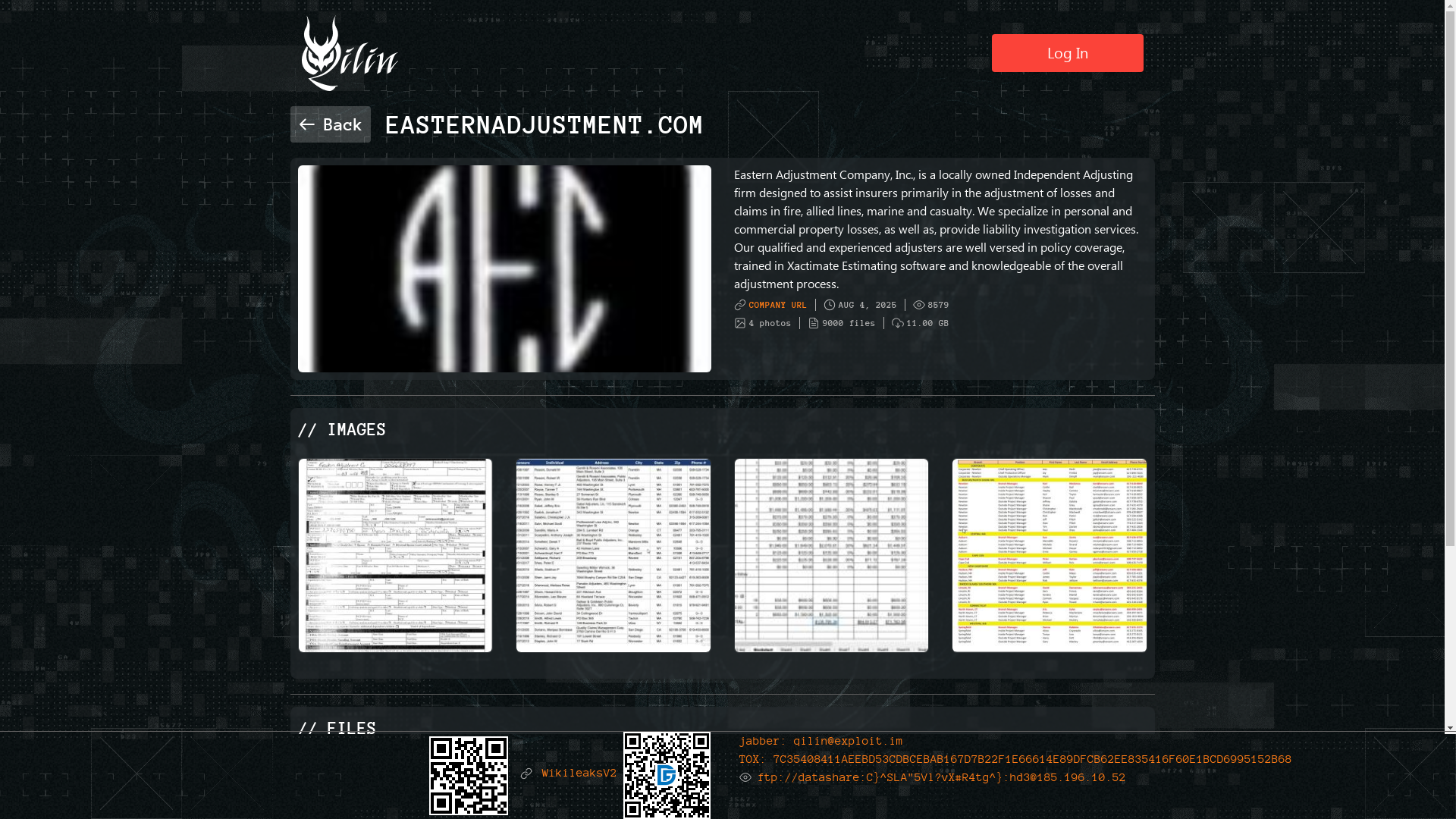 Screenshot del ataque