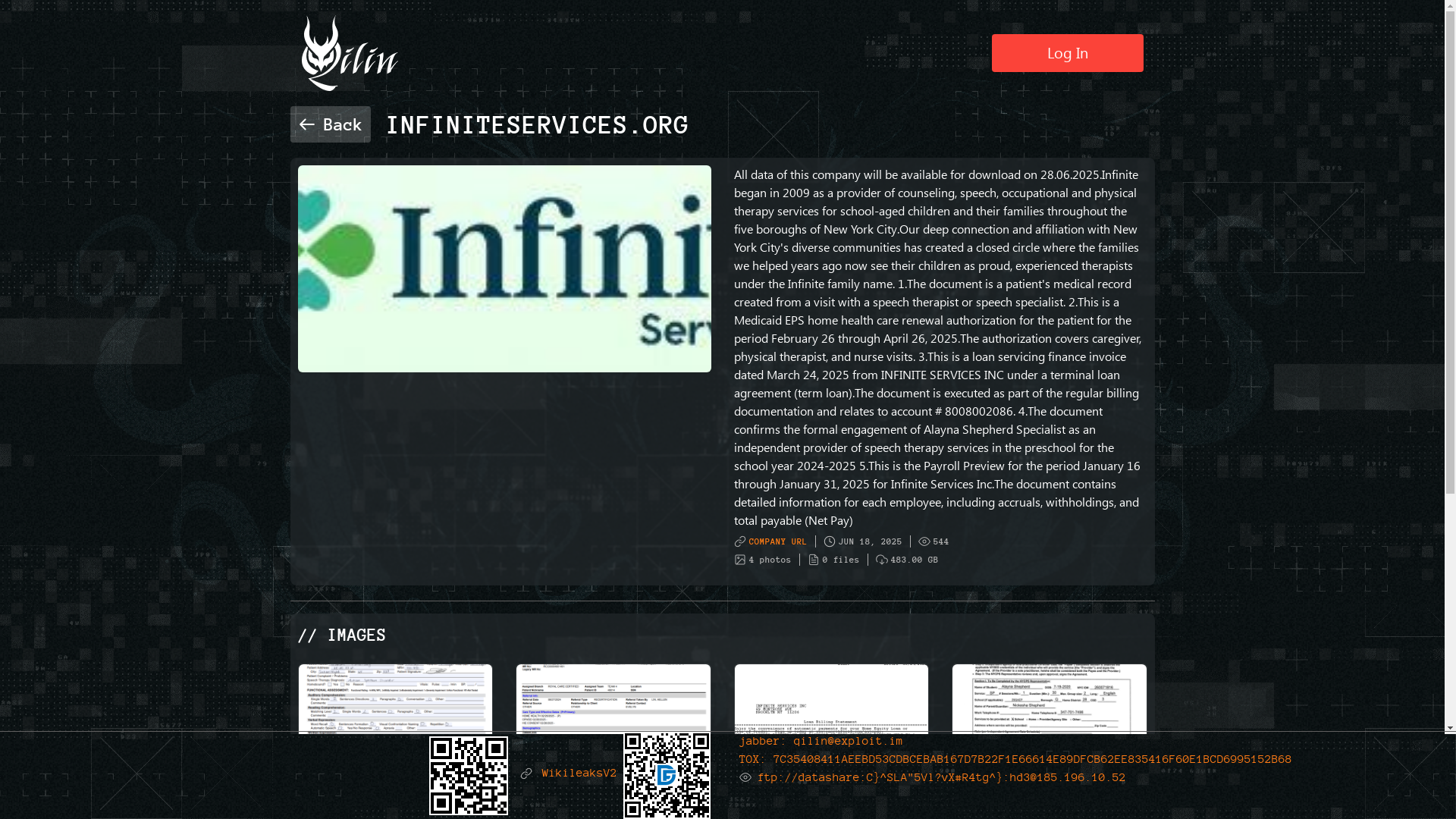 Screenshot del ataque