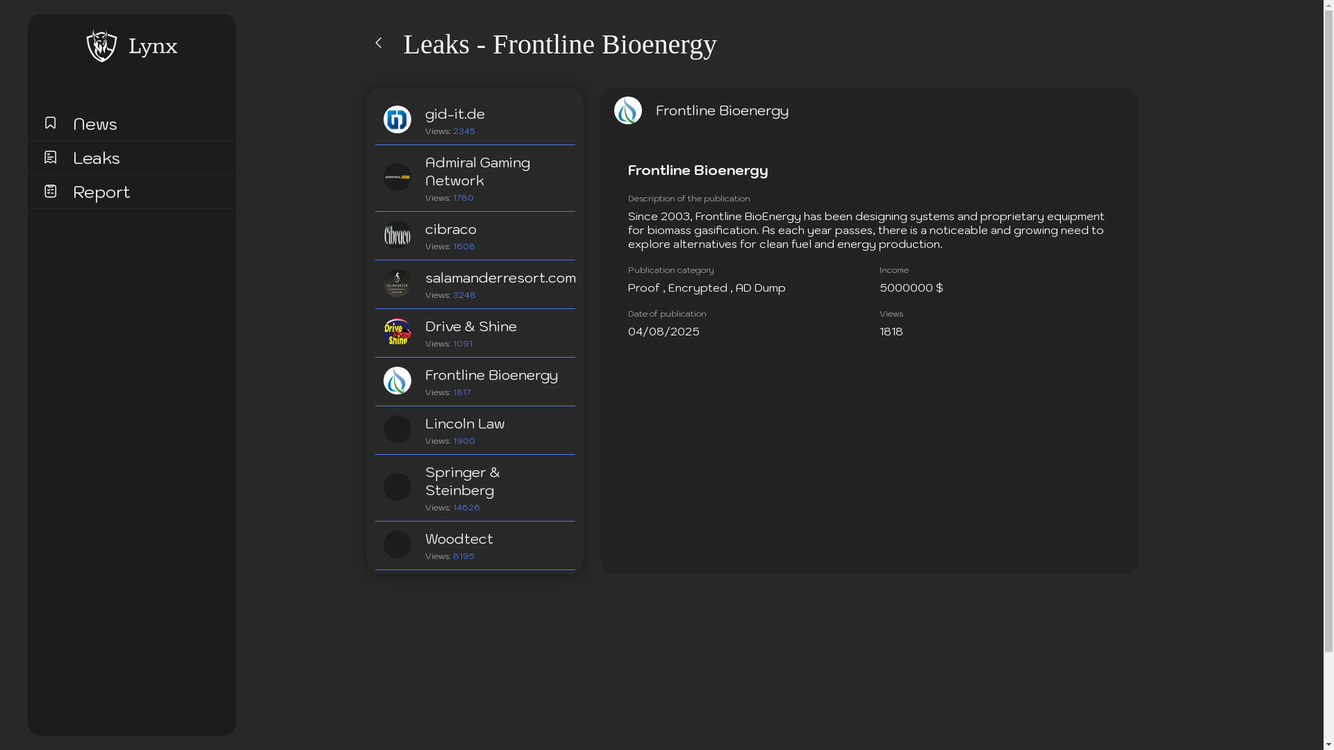 Screenshot del ataque