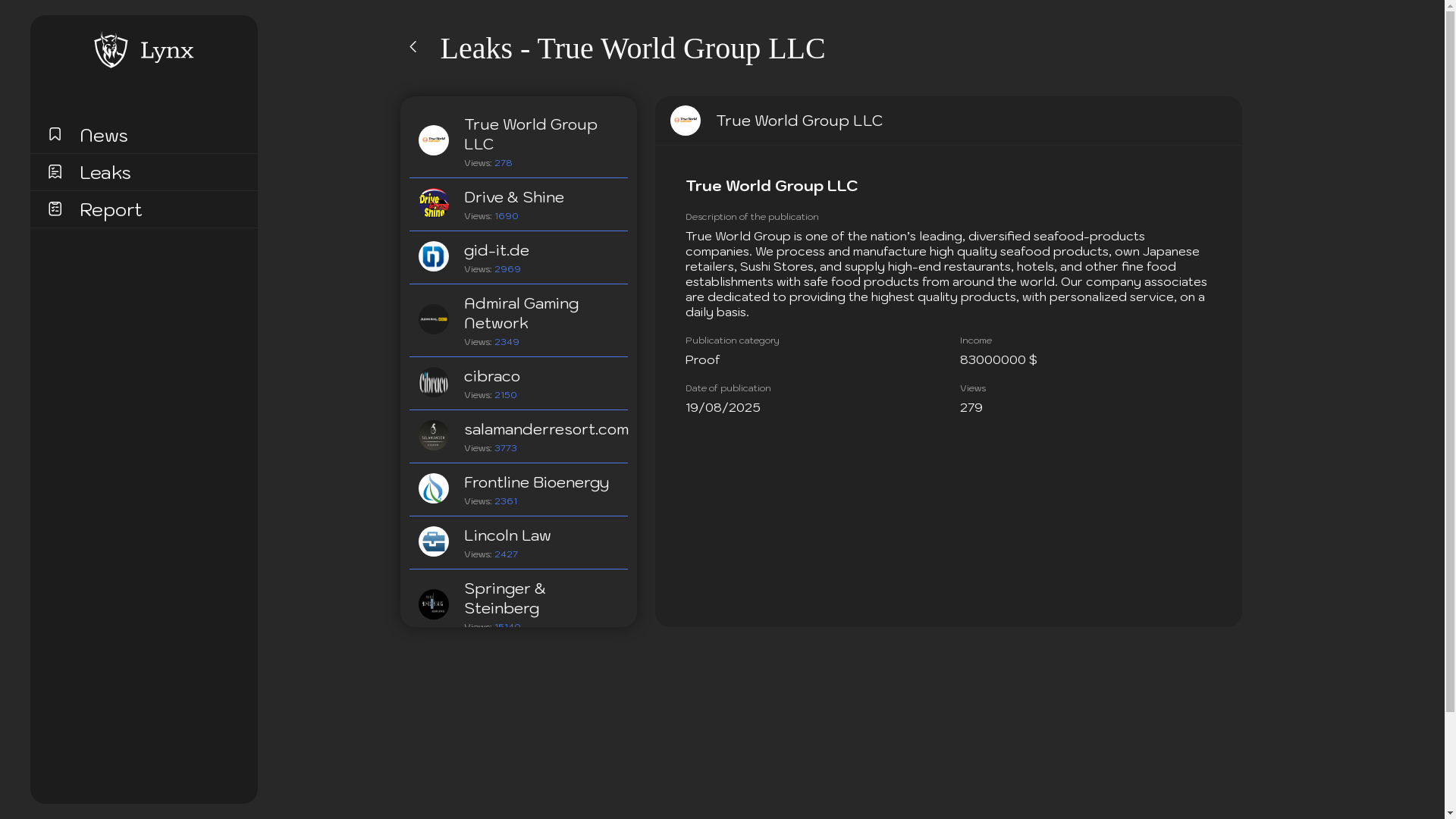 Screenshot del ataque