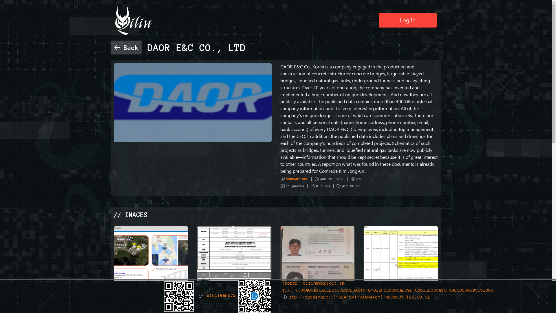 Screenshot del ataque