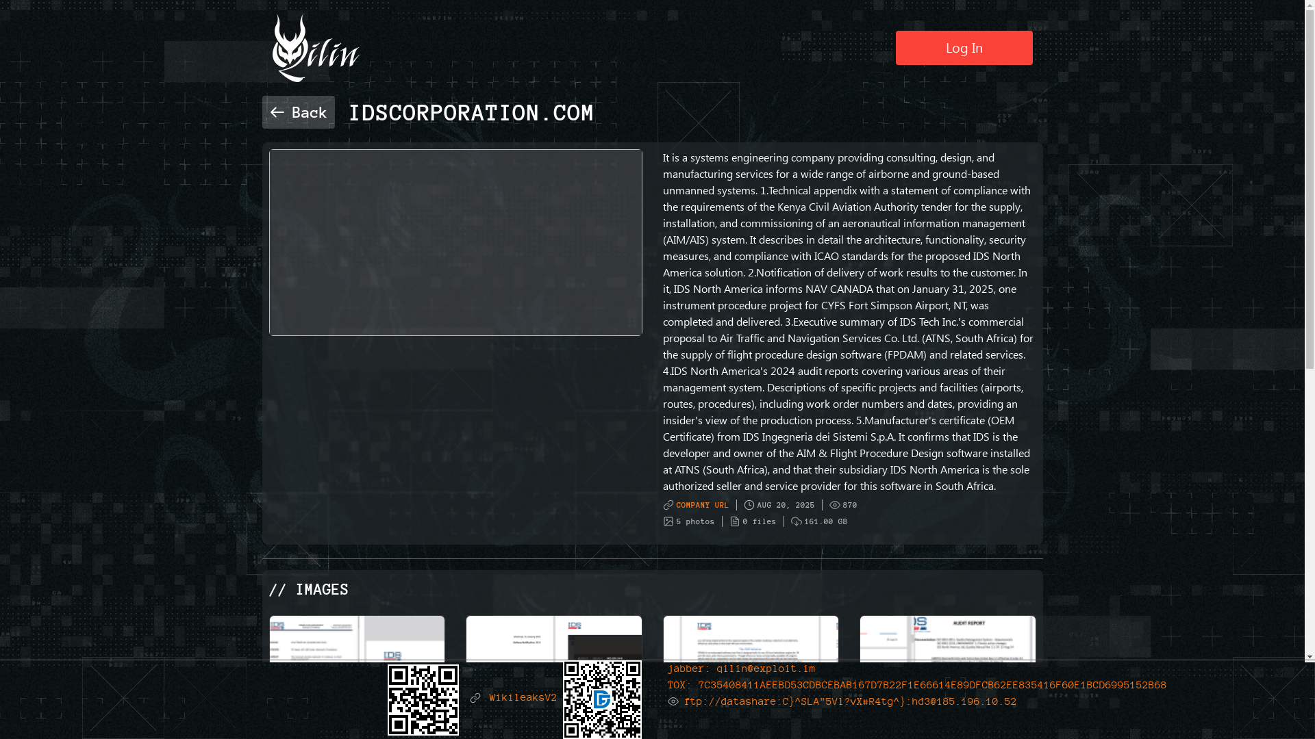 Screenshot del ataque