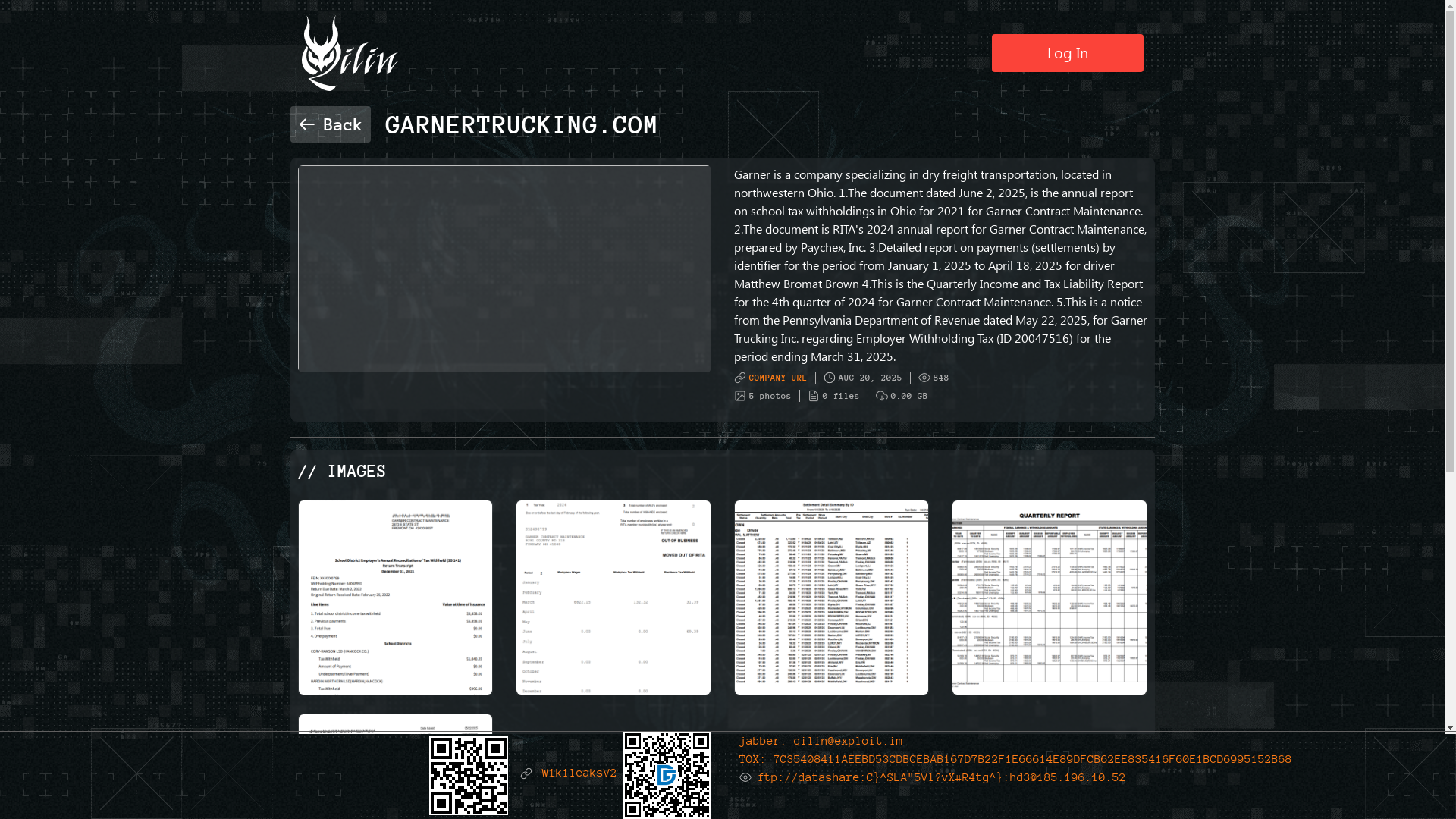 Screenshot del ataque