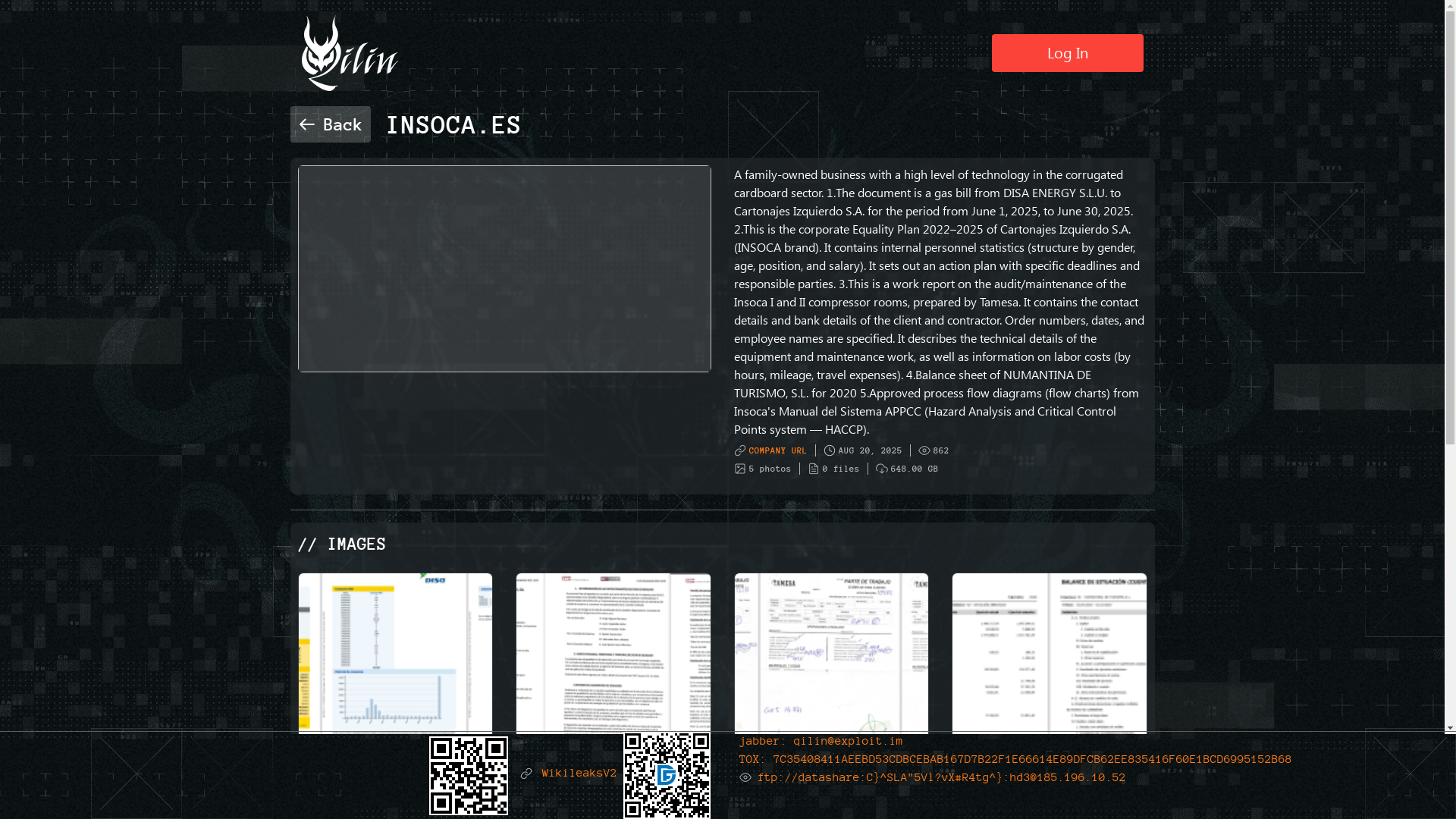 Screenshot del ataque