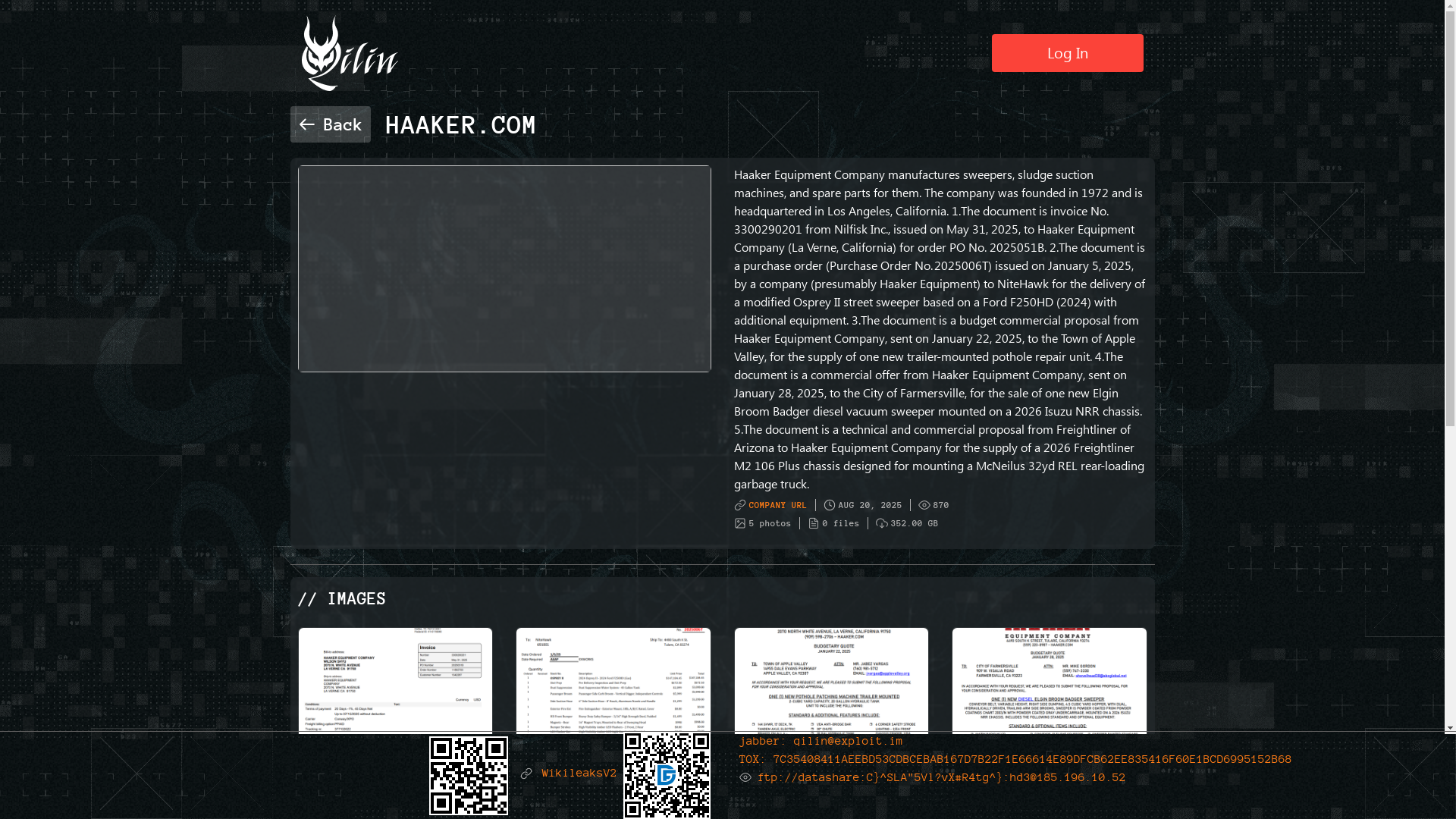 Screenshot del ataque