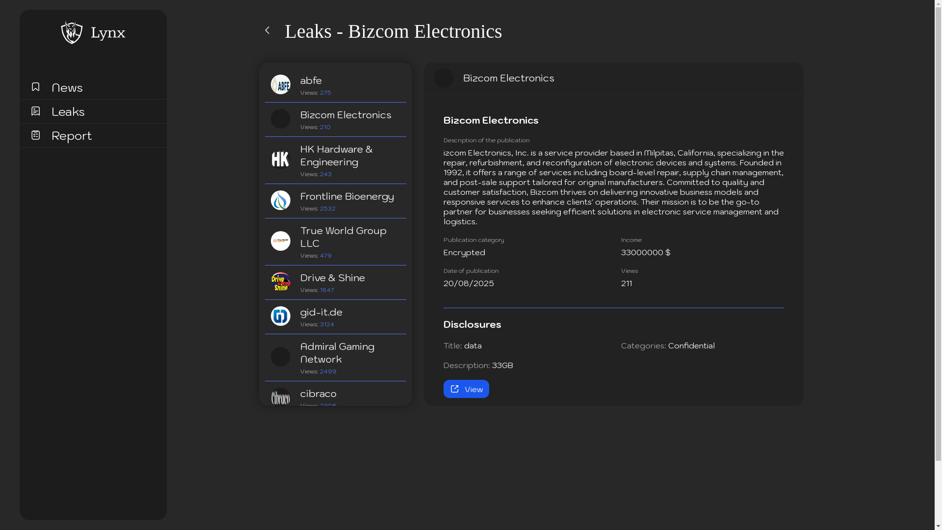 Screenshot del ataque