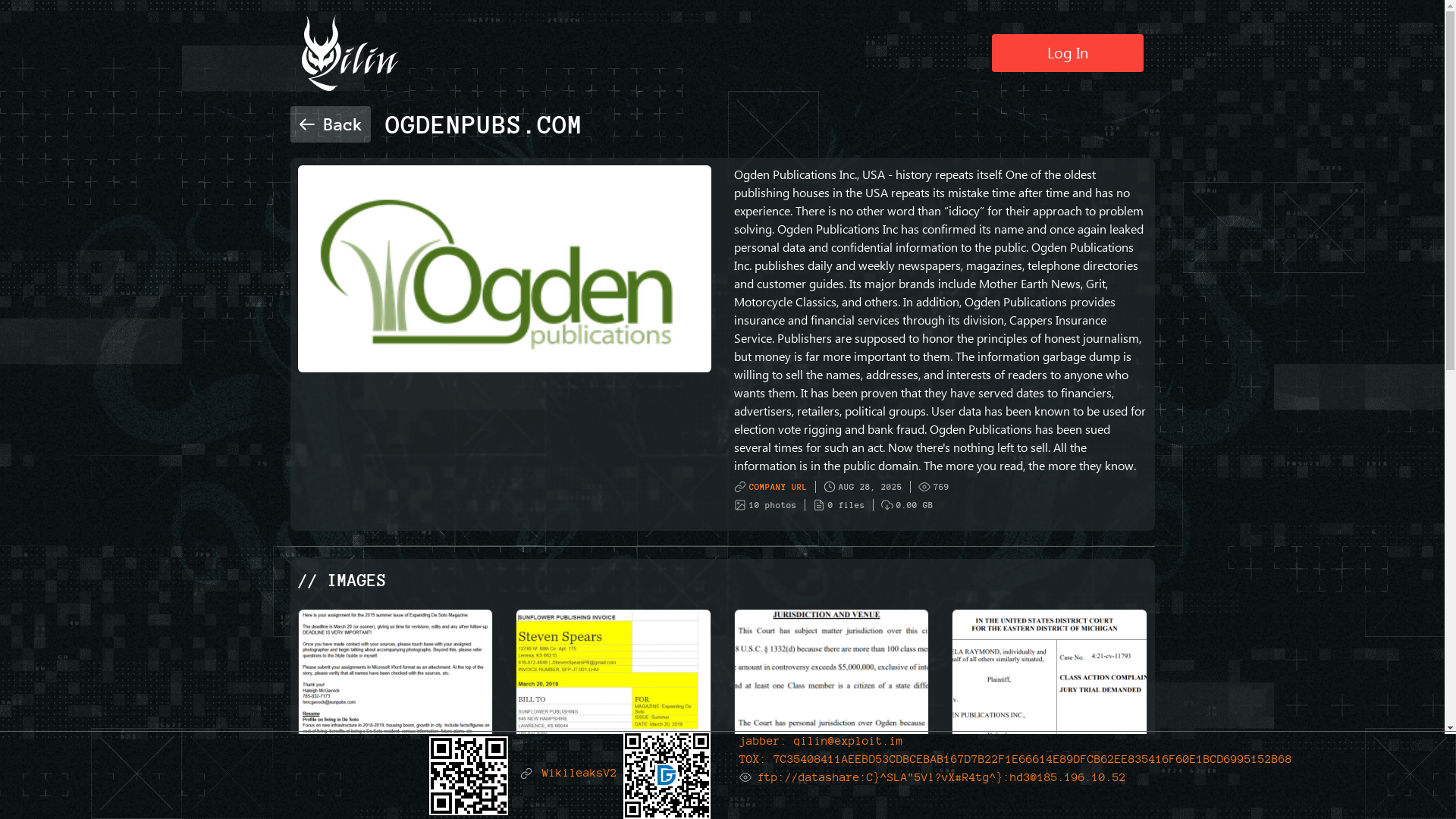 Screenshot del ataque