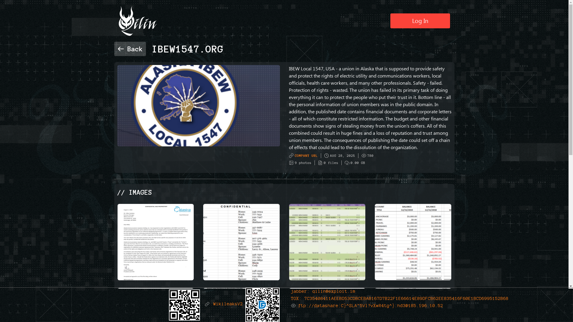 Screenshot del ataque