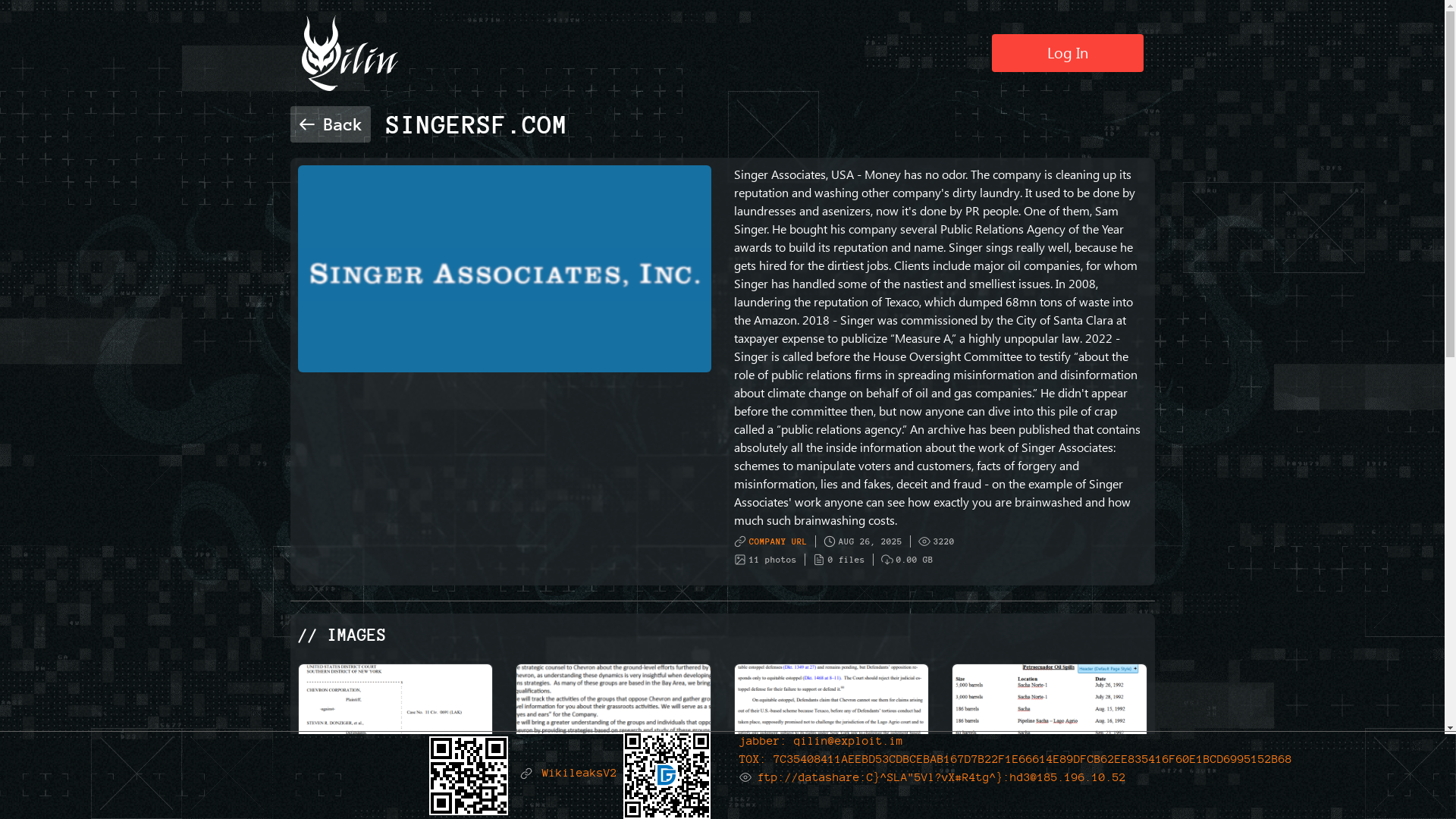 Screenshot del ataque