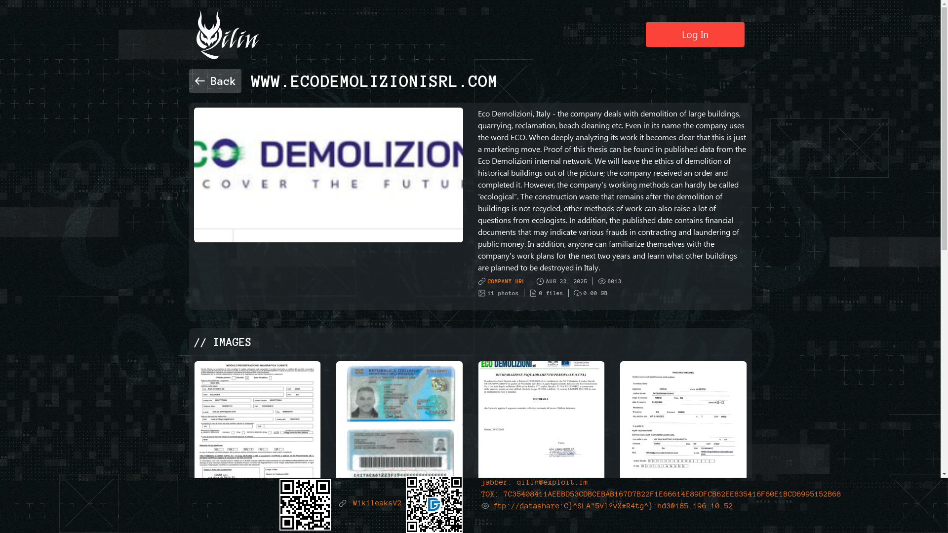 Screenshot del ataque