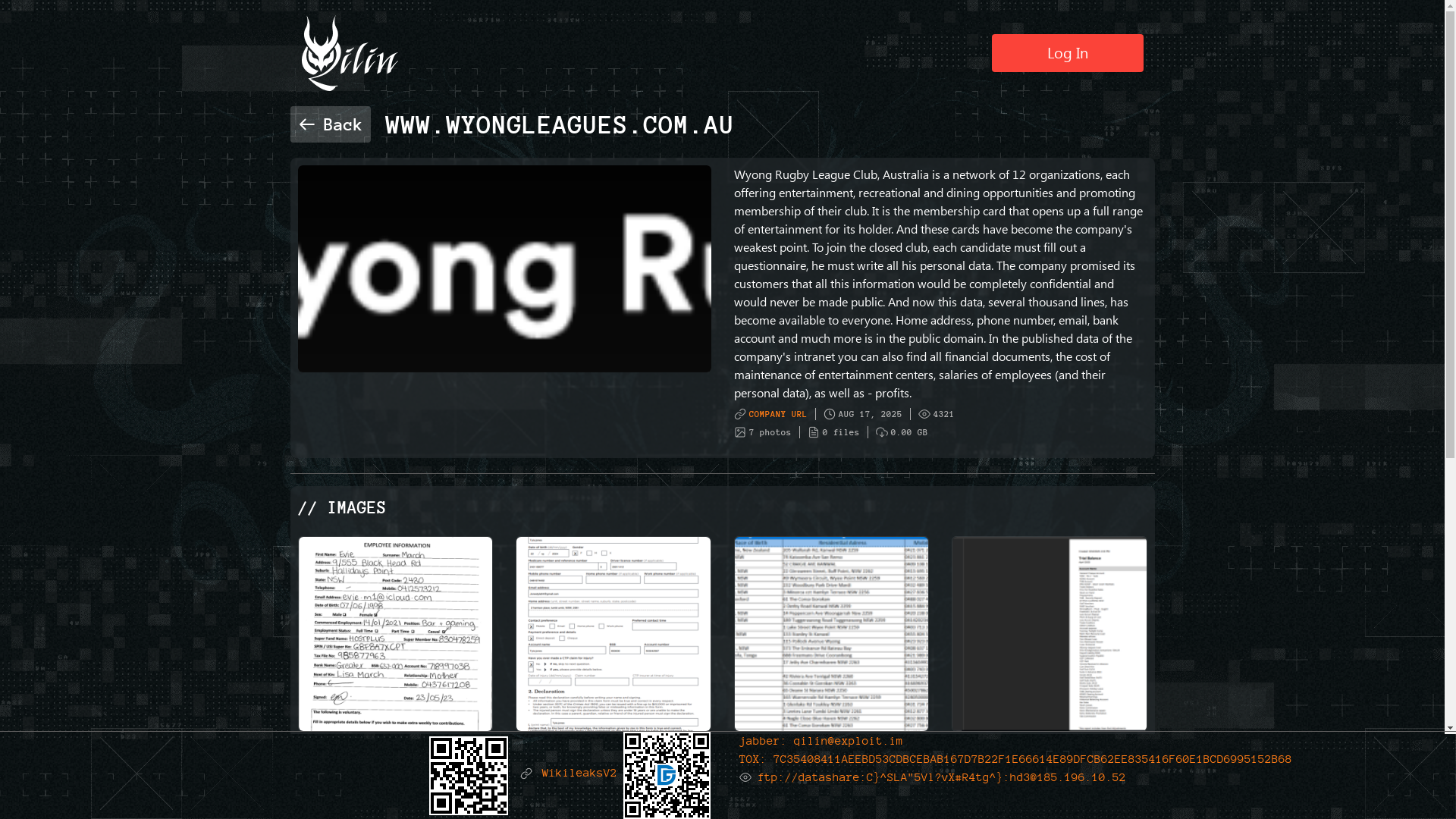 Screenshot del ataque